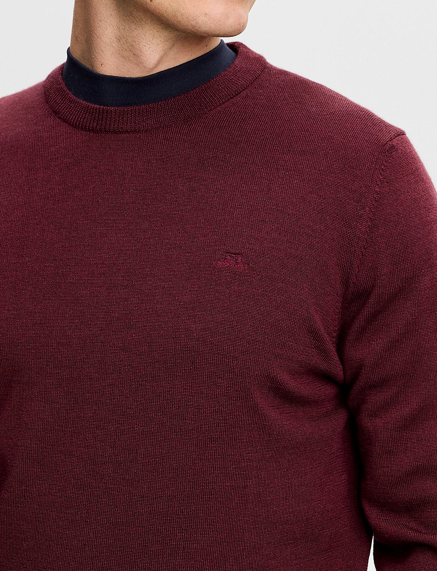 J. Lindeberg - Keane Merino Crew Neck - round necks - winetasting - 4