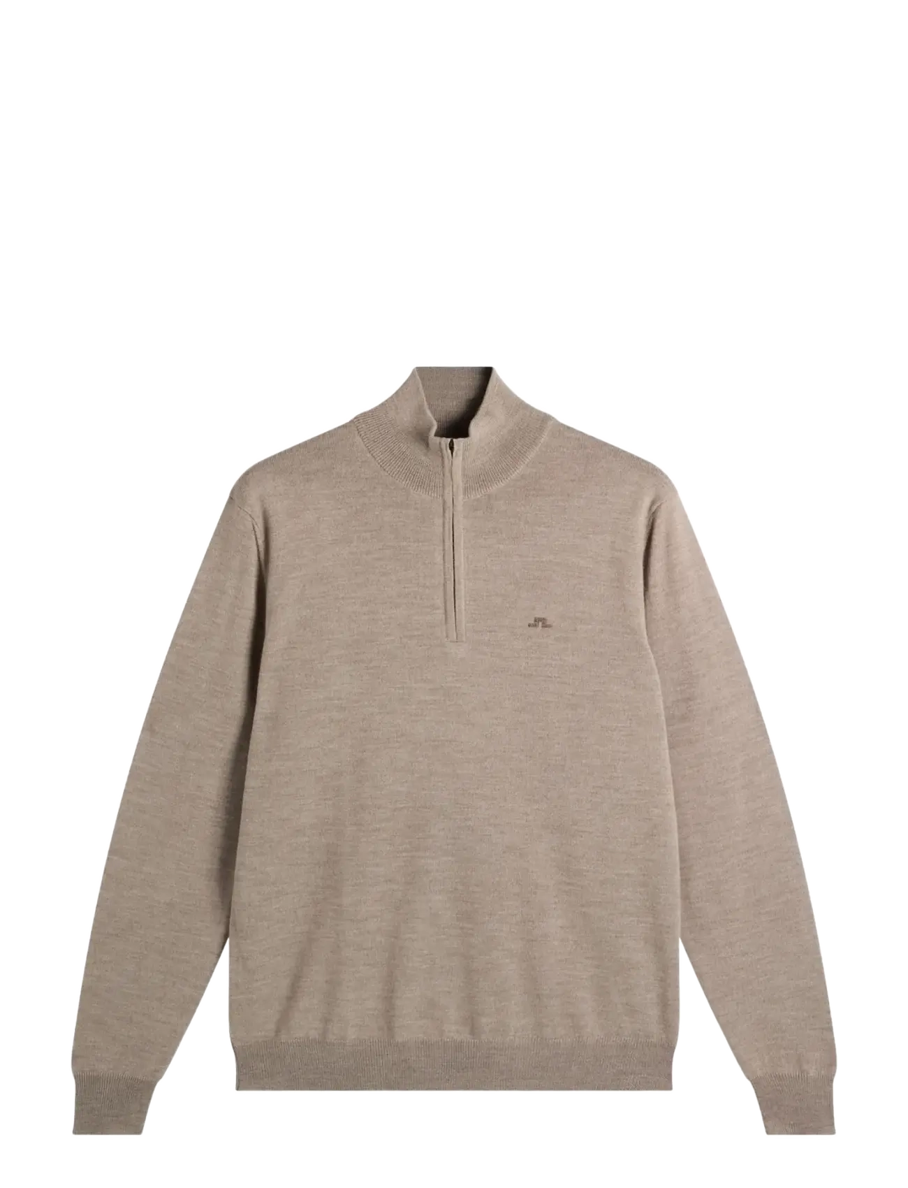 J. Lindeberg Kiyan Quarter Zip Sweater - Stickat - BRINDLE MELANGE / beige