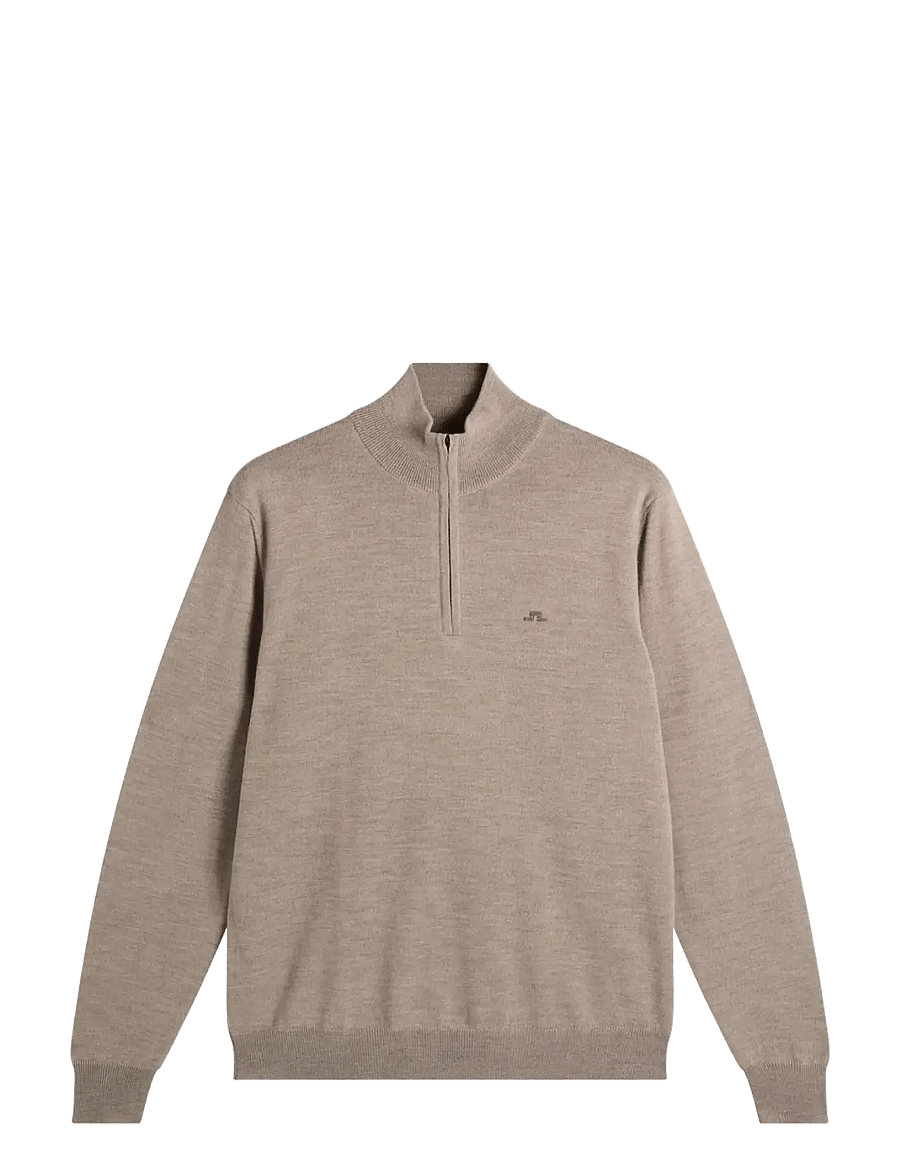J. Lindeberg - Kiyan Quarter Zip Sweater - pullover mit halbem reißverschluss - brindle melange - 1