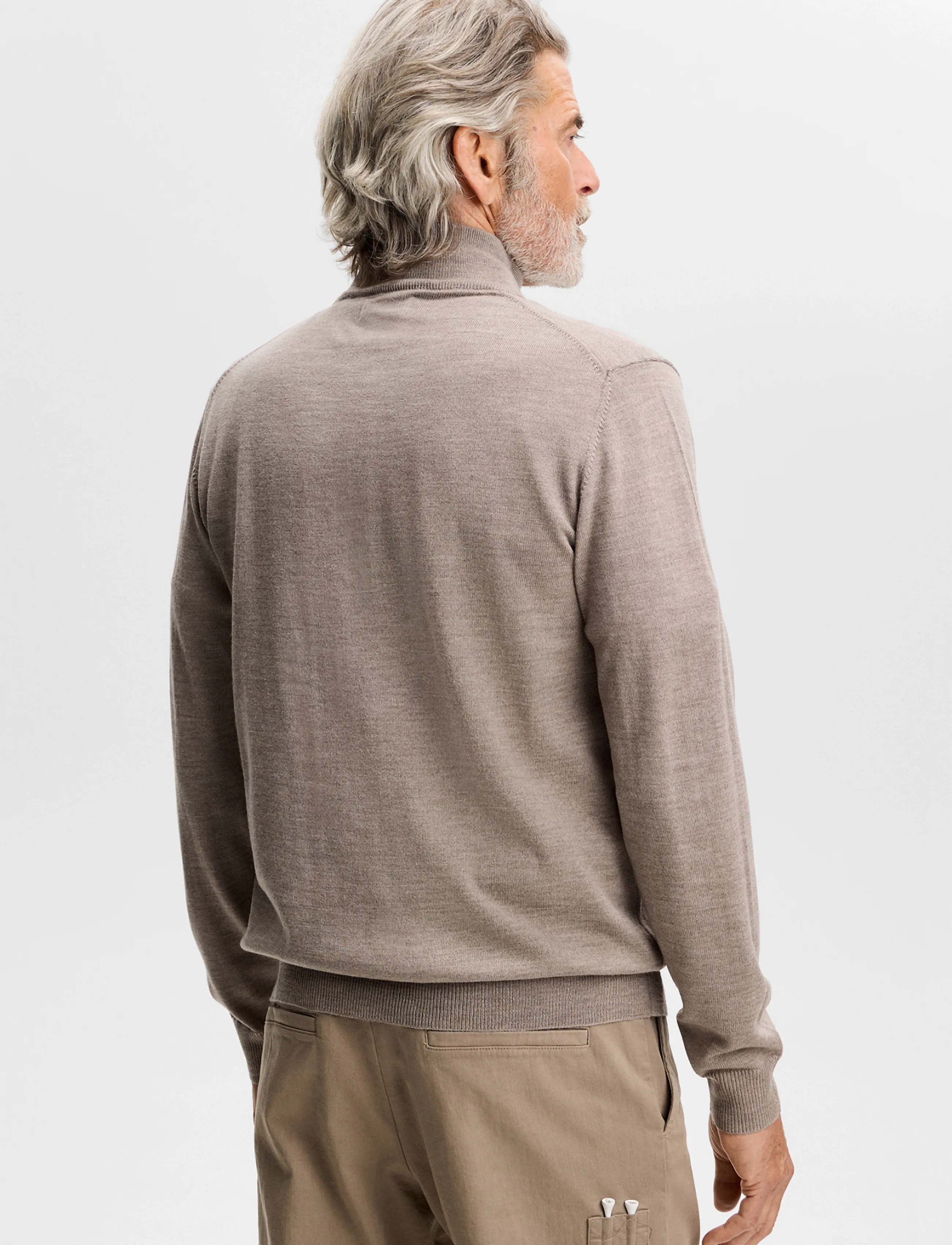 J. Lindeberg - Kiyan Quarter Zip Sweater - half zip-tröjor - brindle melange - 2