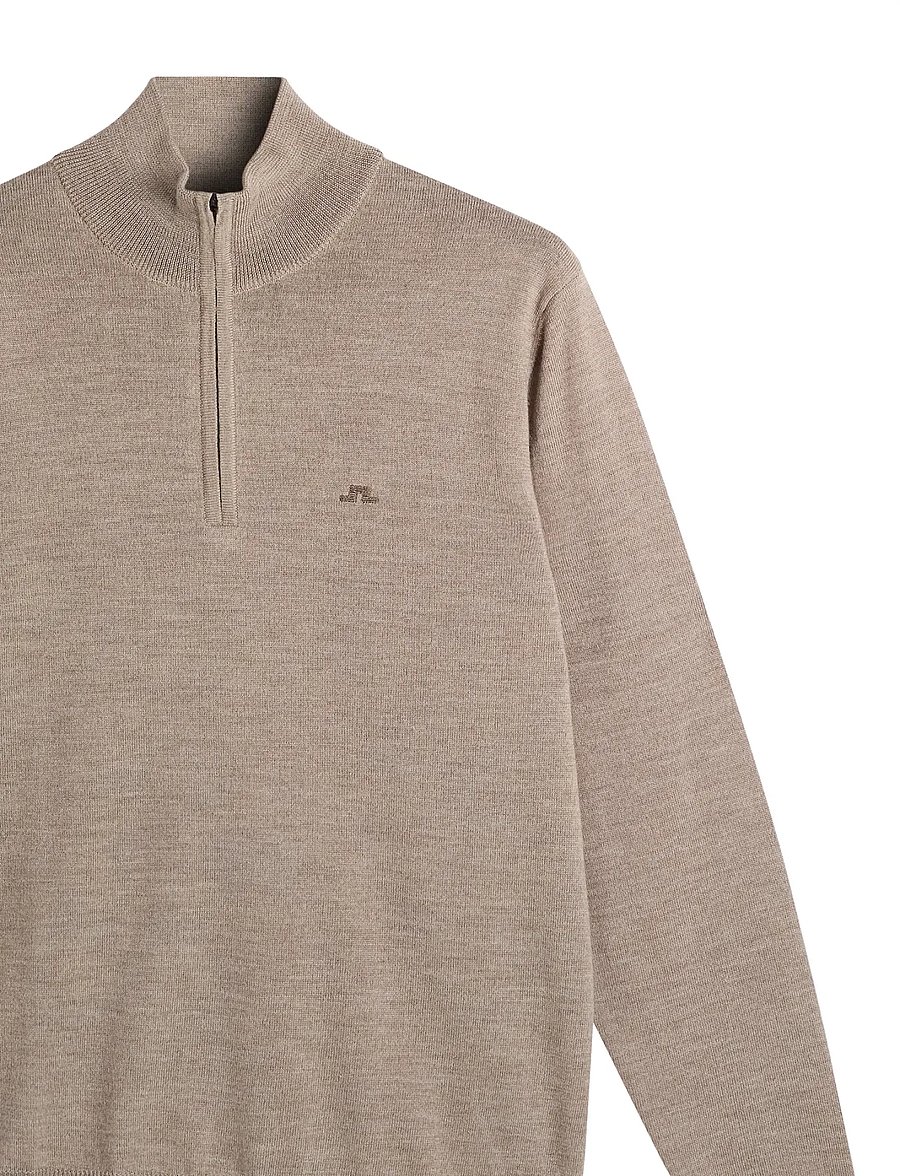 J. Lindeberg - Kiyan Quarter Zip Sweater - pullover mit halbem reißverschluss - brindle melange - 5