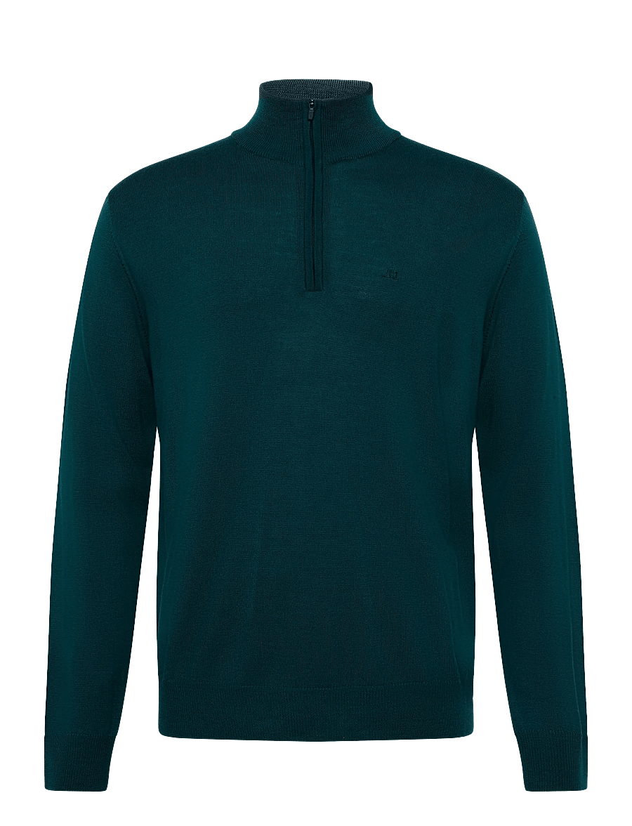 J. Lindeberg - Kiyan Quarter Zip Sweater - pullover mit halbem reißverschluss - forest biome - 1