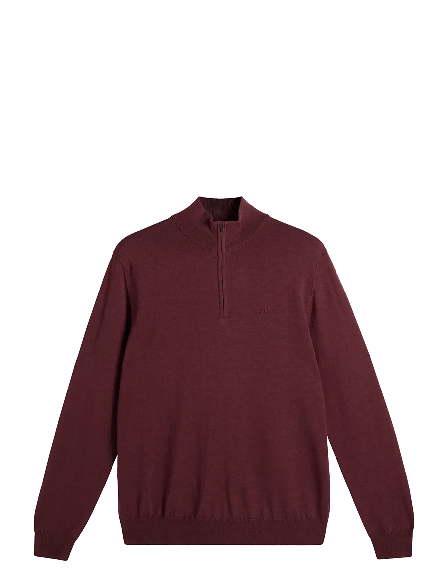 J. Lindeberg - Kiyan Quarter Zip Sweater - poolpika lukuga džemprid - winetasting - 1