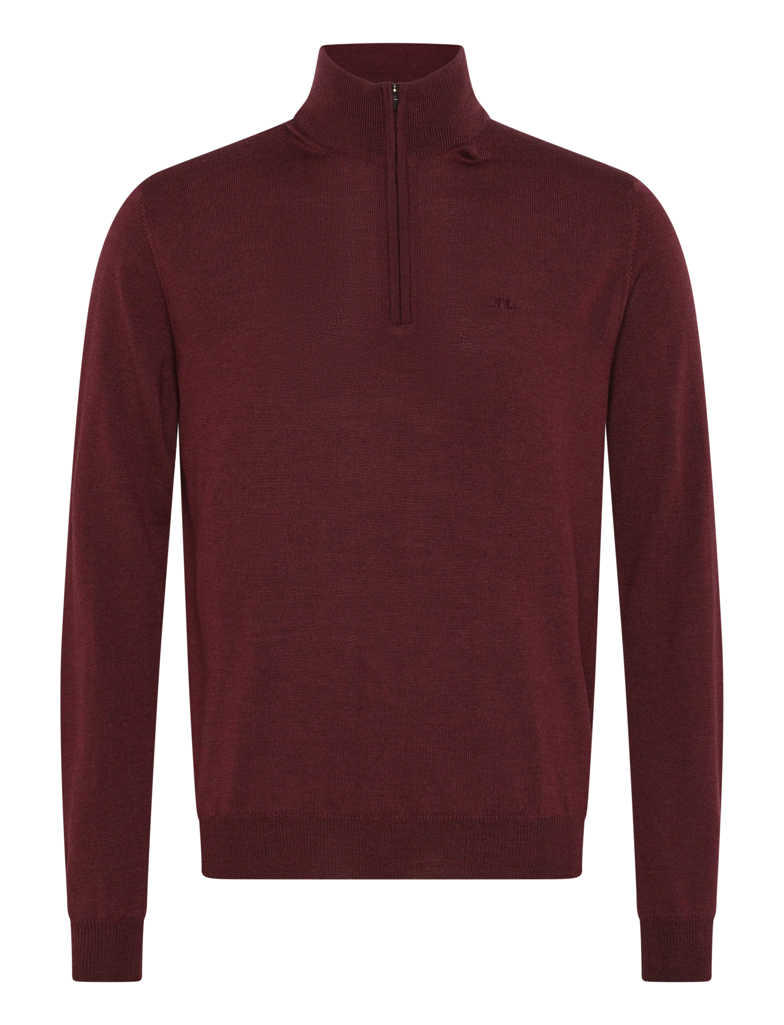 J. Lindeberg - Kiyan Quarter Zip Sweater - pullover mit halbem reißverschluss - winetasting - 1