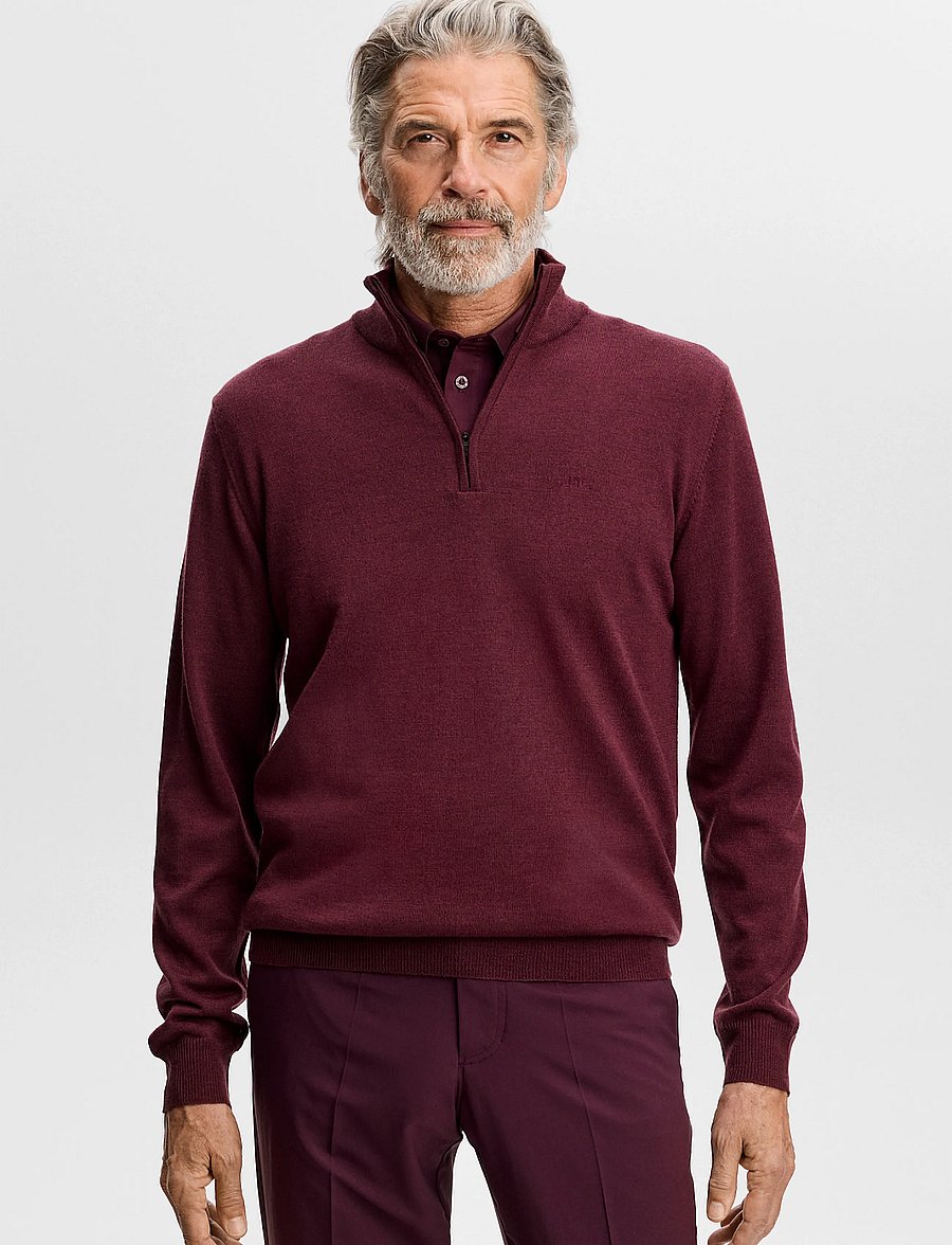 J. Lindeberg - Kiyan Quarter Zip Sweater - poolpika lukuga džemprid - winetasting - 0