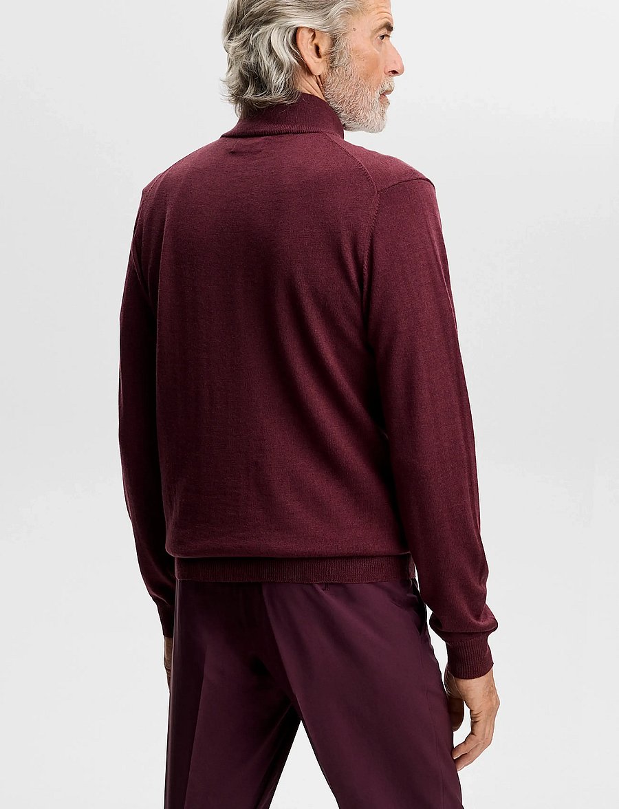 J. Lindeberg - Kiyan Quarter Zip Sweater - poolpika lukuga džemprid - winetasting - 2
