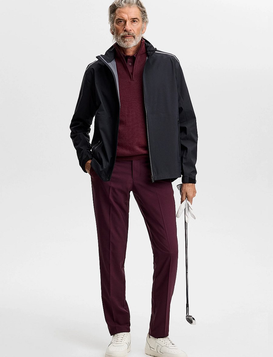 J. Lindeberg - Kiyan Quarter Zip Sweater - poolpika lukuga džemprid - winetasting - 3