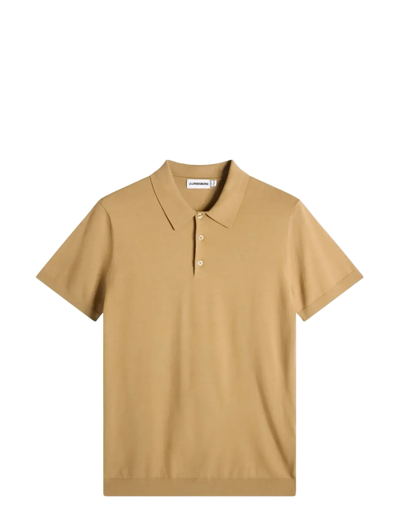 J. Lindeberg Ridge Knitted Polo - Kudumid - KELP / beige