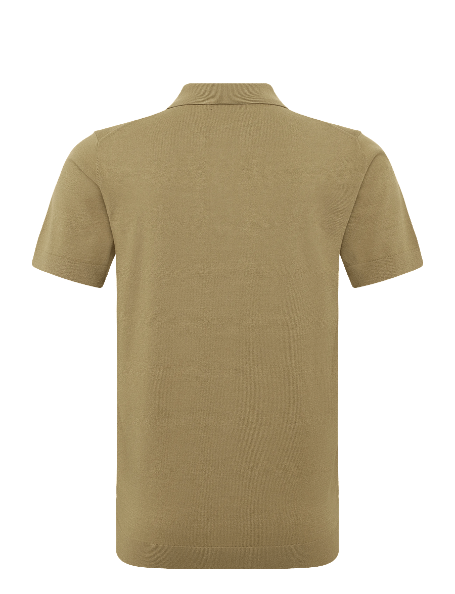 J. Lindeberg - Ridge Knitted Polo - langärmlige strick-polohemden - kelp - 2