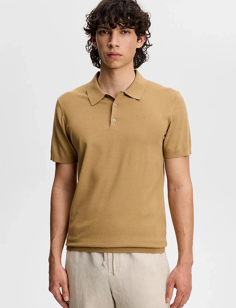 J. Lindeberg - Ridge Knitted Polo - kootud polosärgid - kelp - 0
