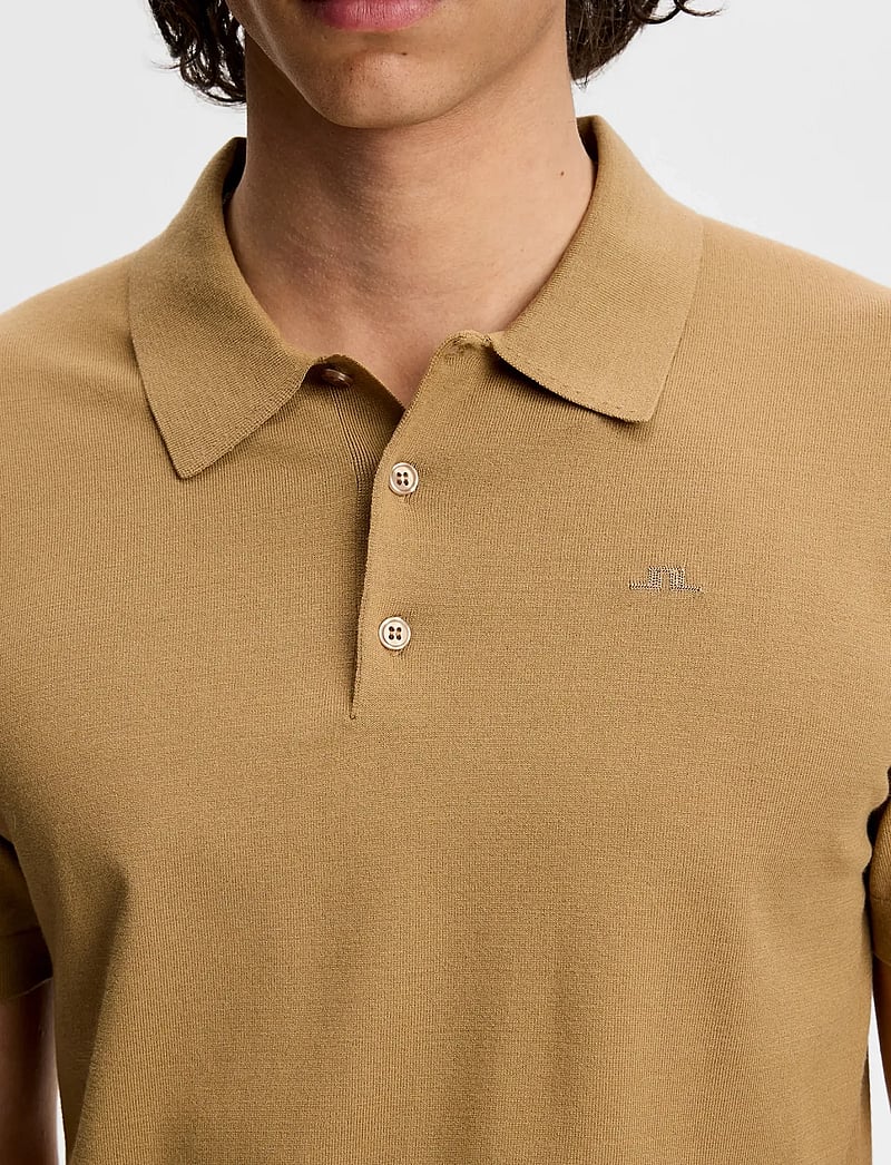J. Lindeberg - Ridge Knitted Polo - kootud polosärgid - kelp - 4