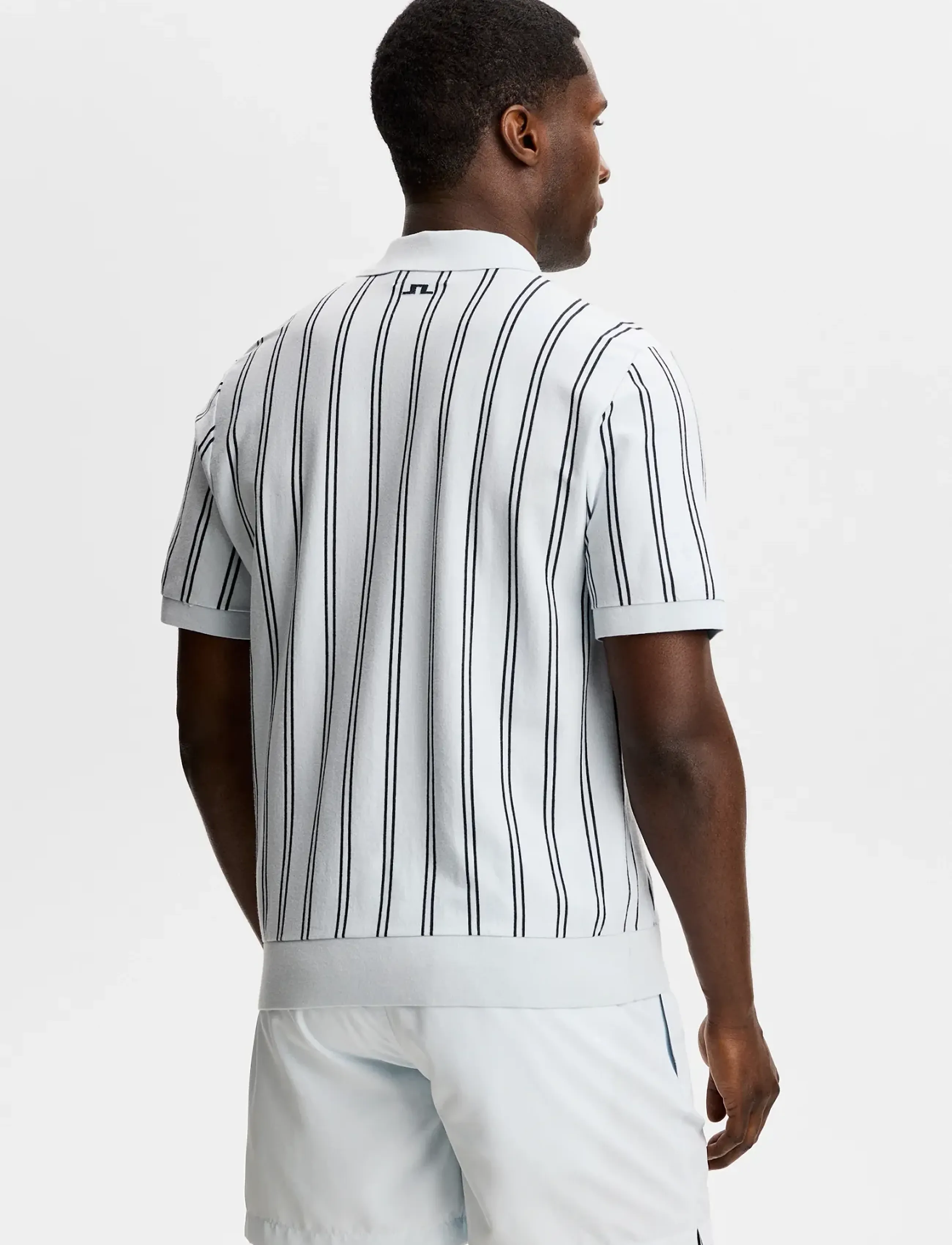 J. Lindeberg - Reymond Stripe Knit Polo - polo shirts - skywriting - 2
