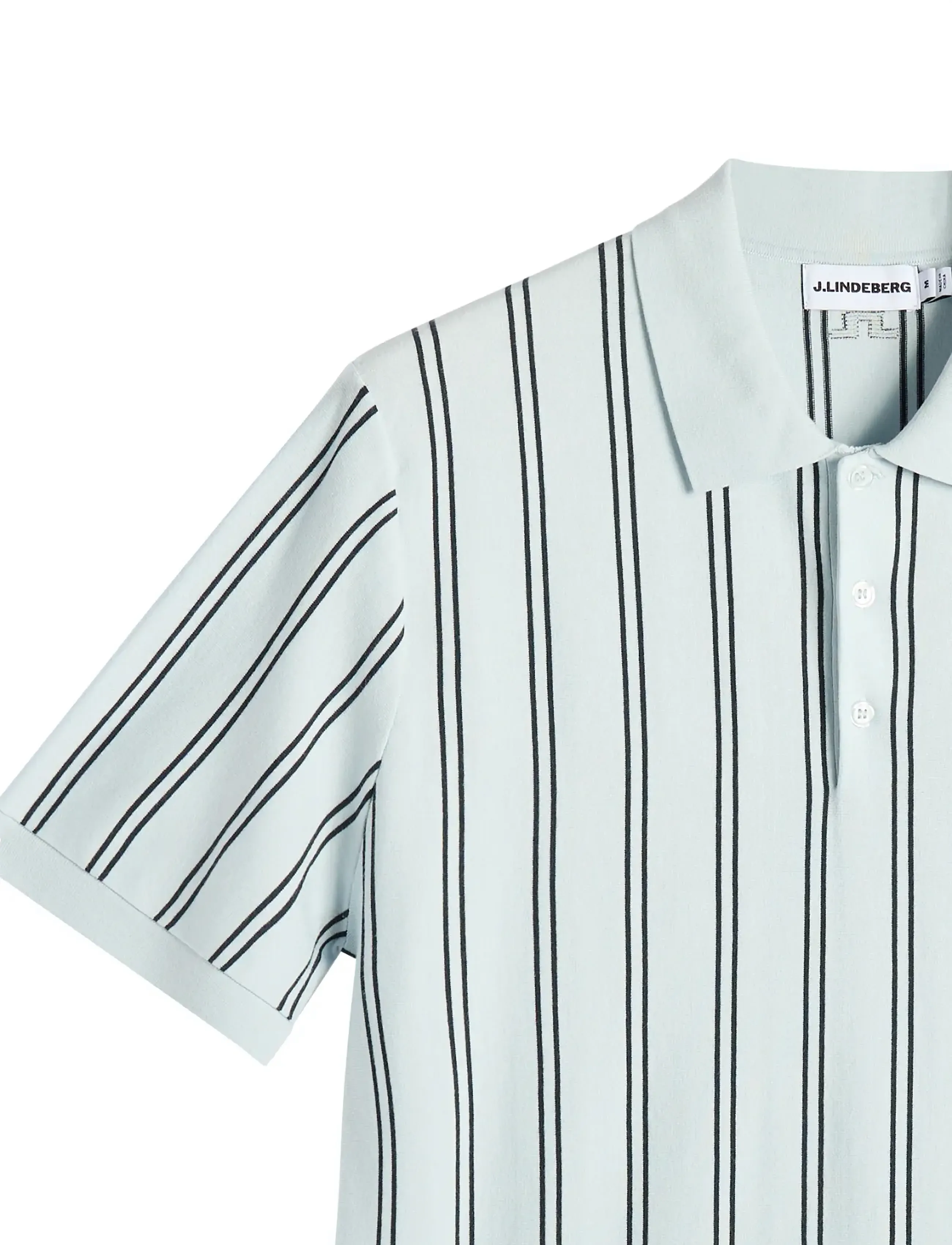 J. Lindeberg - Reymond Stripe Knit Polo - polo shirts - skywriting - 5