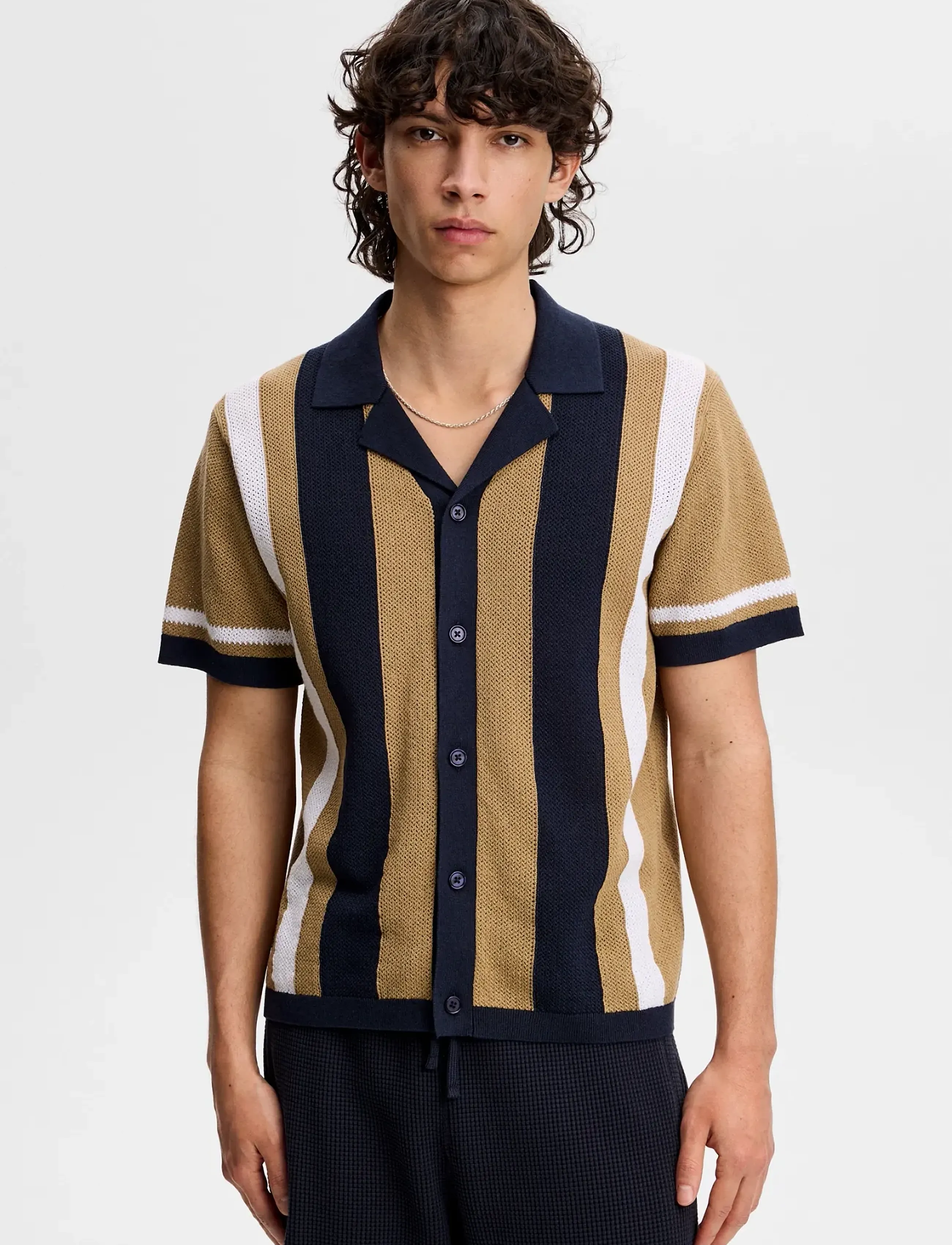 J. Lindeberg - Remus Resort Collar Knit Polo - trikotažiniai polo marškinėliai - kelp - 0