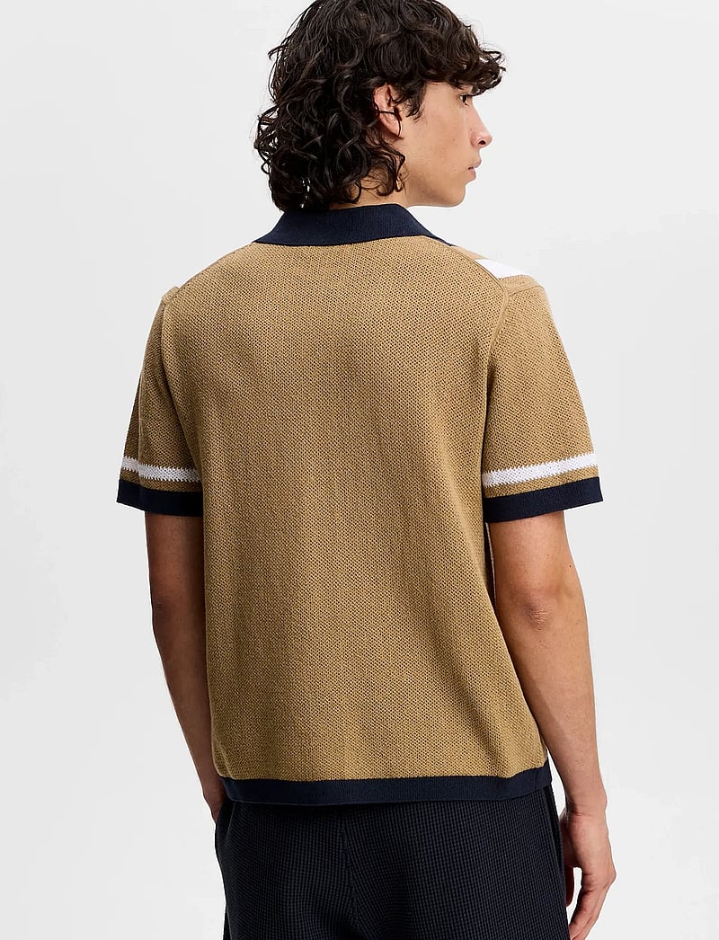 J. Lindeberg - Remus Resort Collar Knit Polo - polostrik - kelp - 2