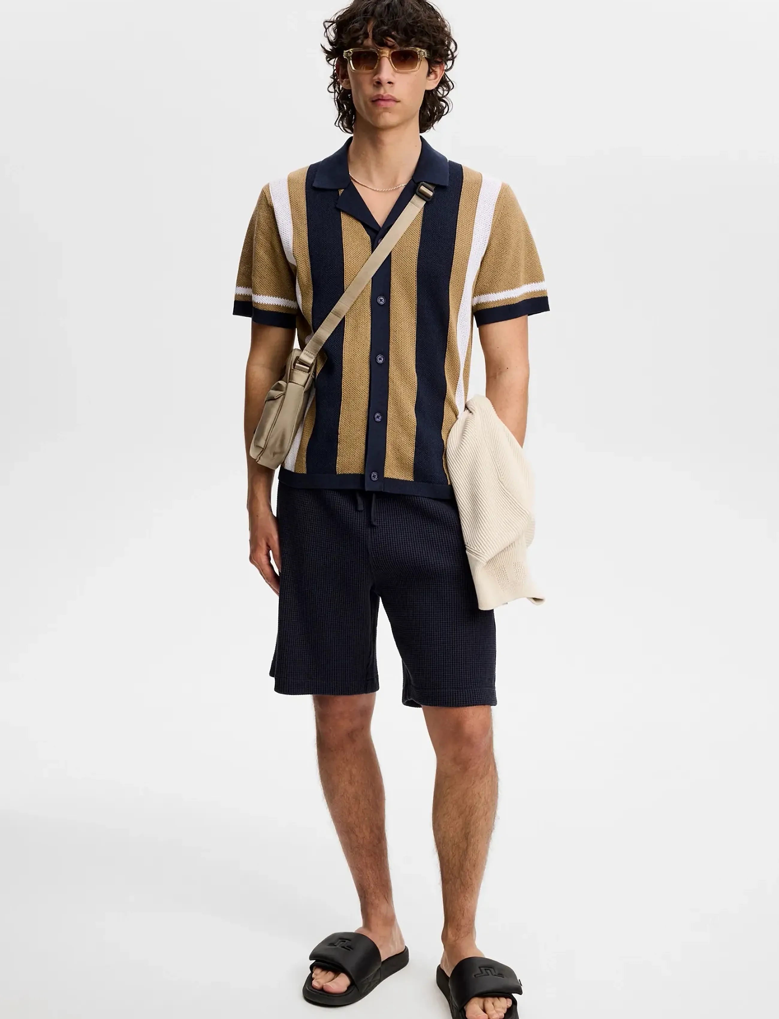 J. Lindeberg - Remus Resort Collar Knit Polo - trikotažiniai polo marškinėliai - kelp - 3
