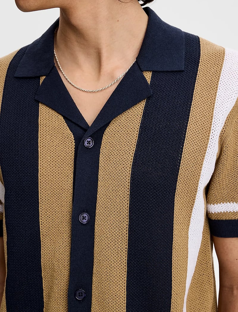 J. Lindeberg - Remus Resort Collar Knit Polo - polostrik - kelp - 4