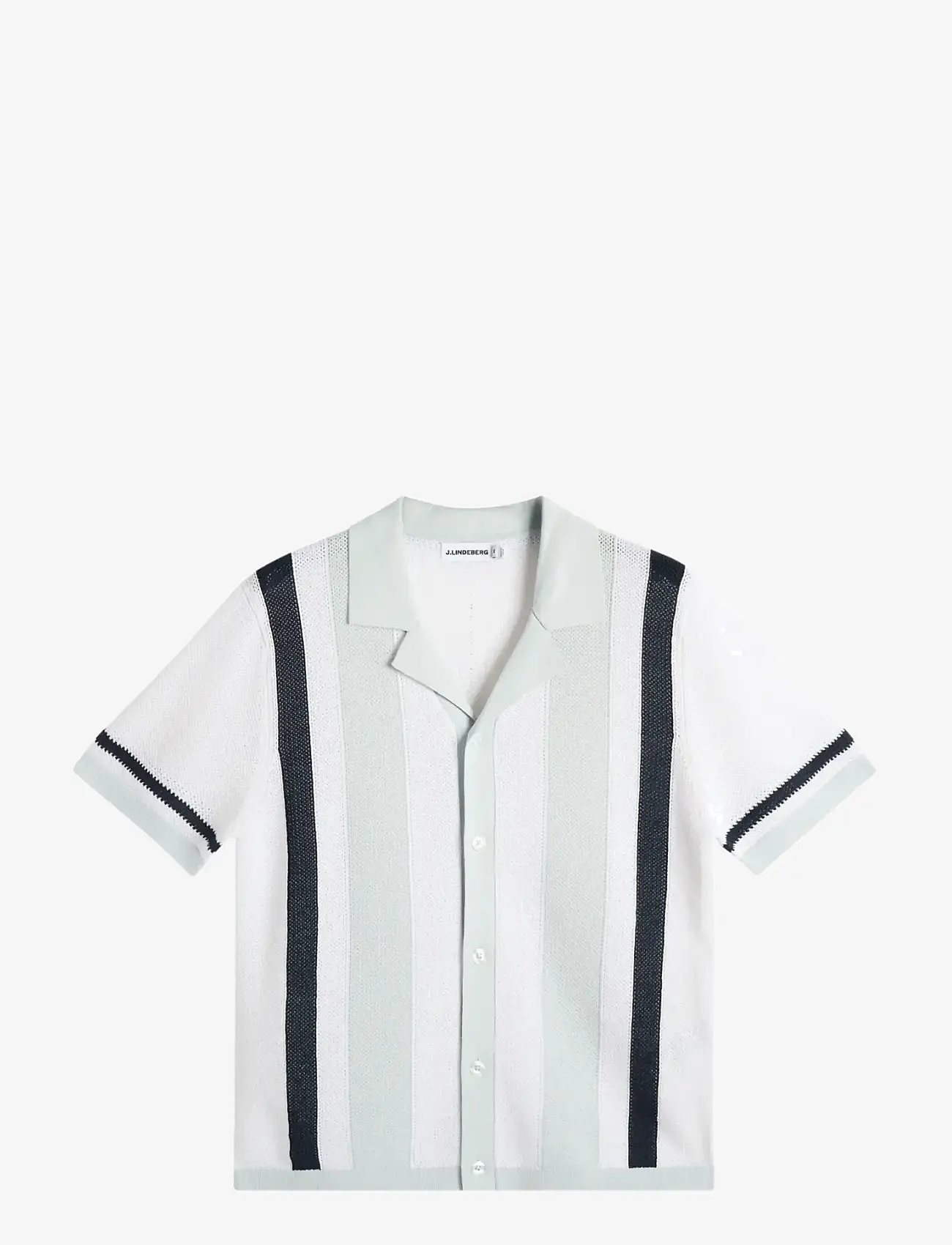 J. Lindeberg - Remus Resort Collar Knit Polo - polostrik - skywriting - 1