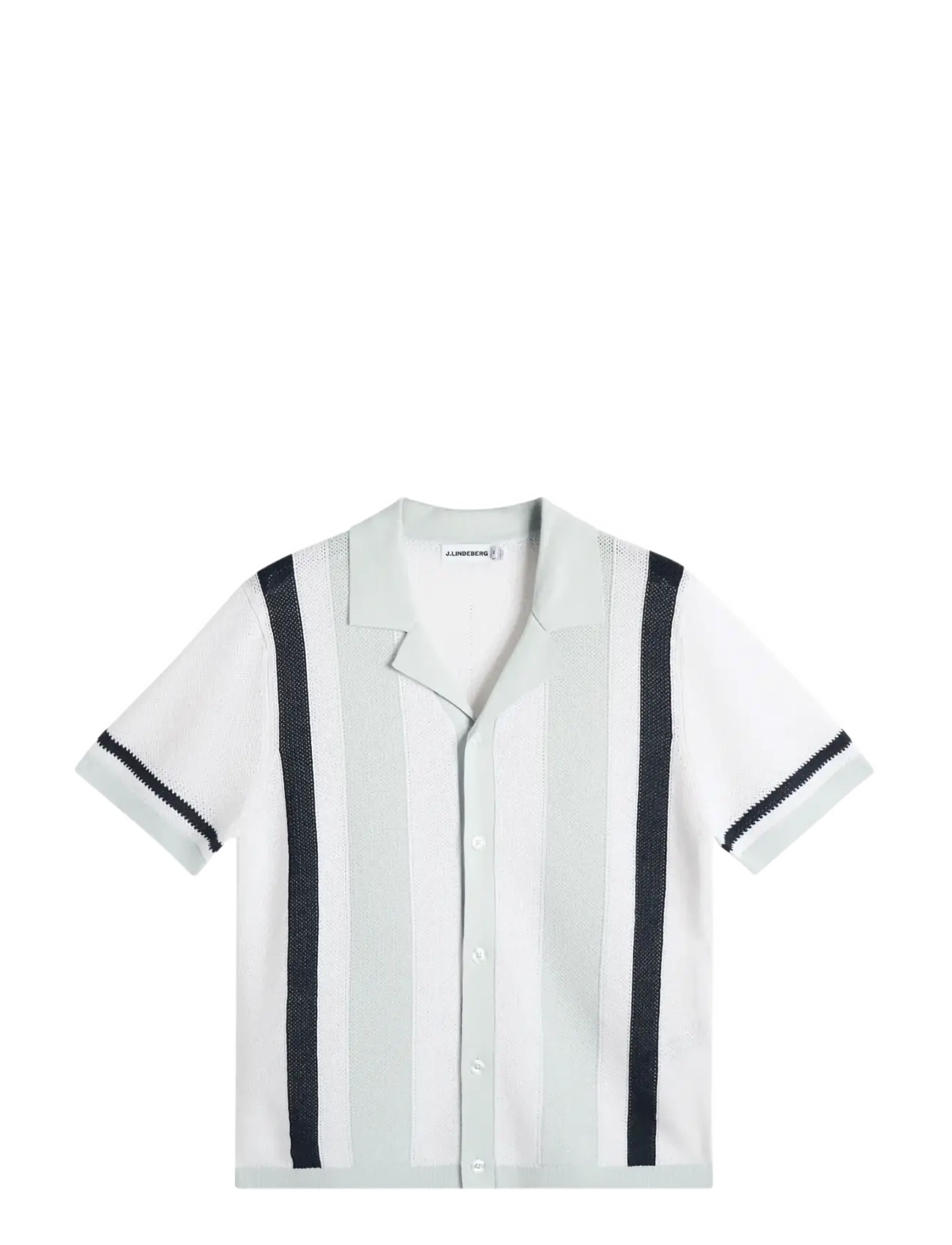 J. Lindeberg Remus Resort Collar Knit Polo - Stickade pikéer - SKYWRITING / multi