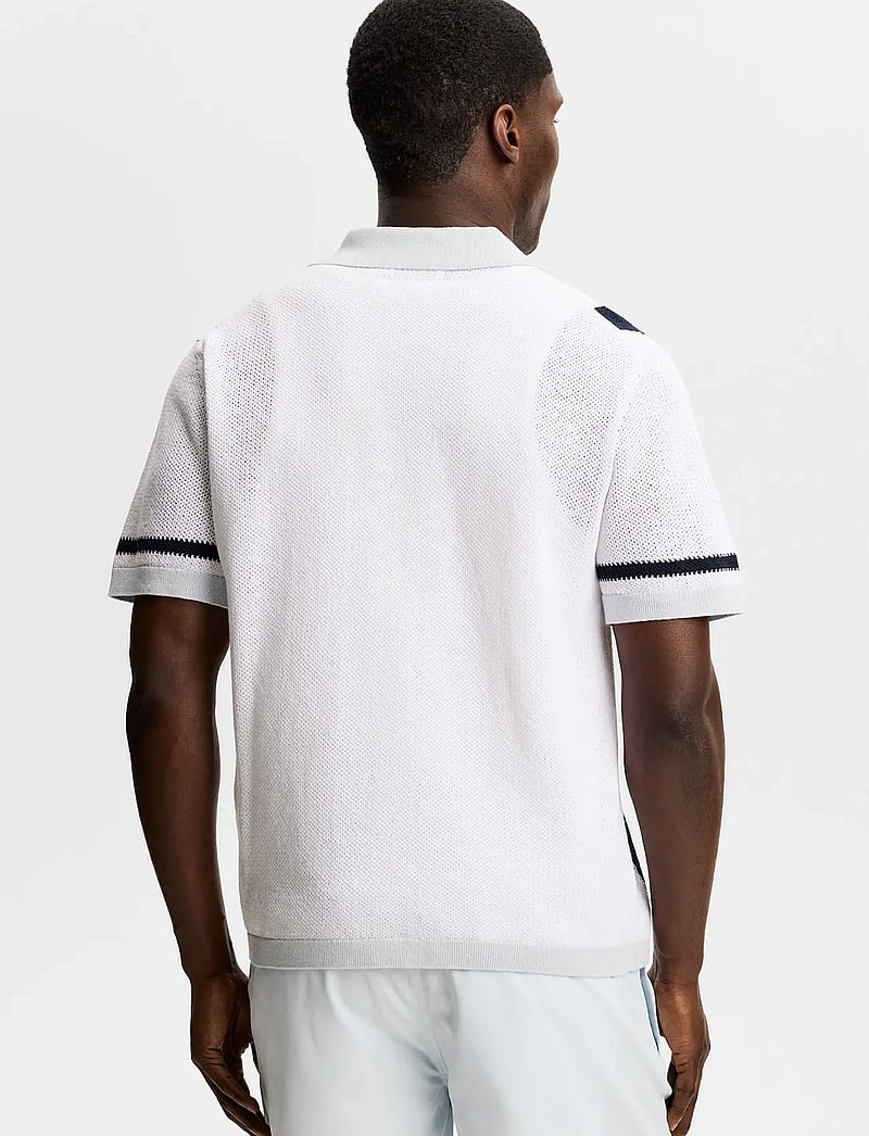 J. Lindeberg - Remus Resort Collar Knit Polo - polostrik - skywriting - 2