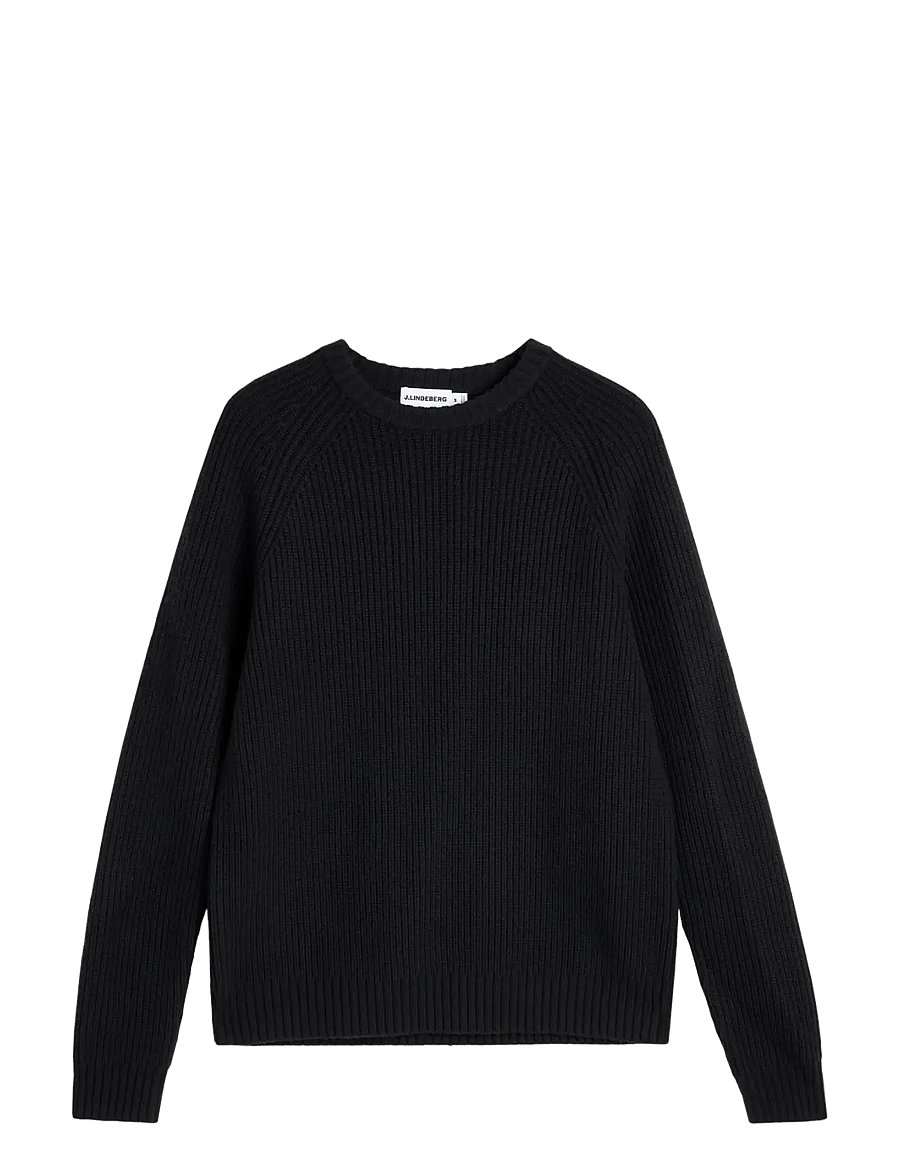J. Lindeberg - Hallow Knitted Crew Neck - black - 1