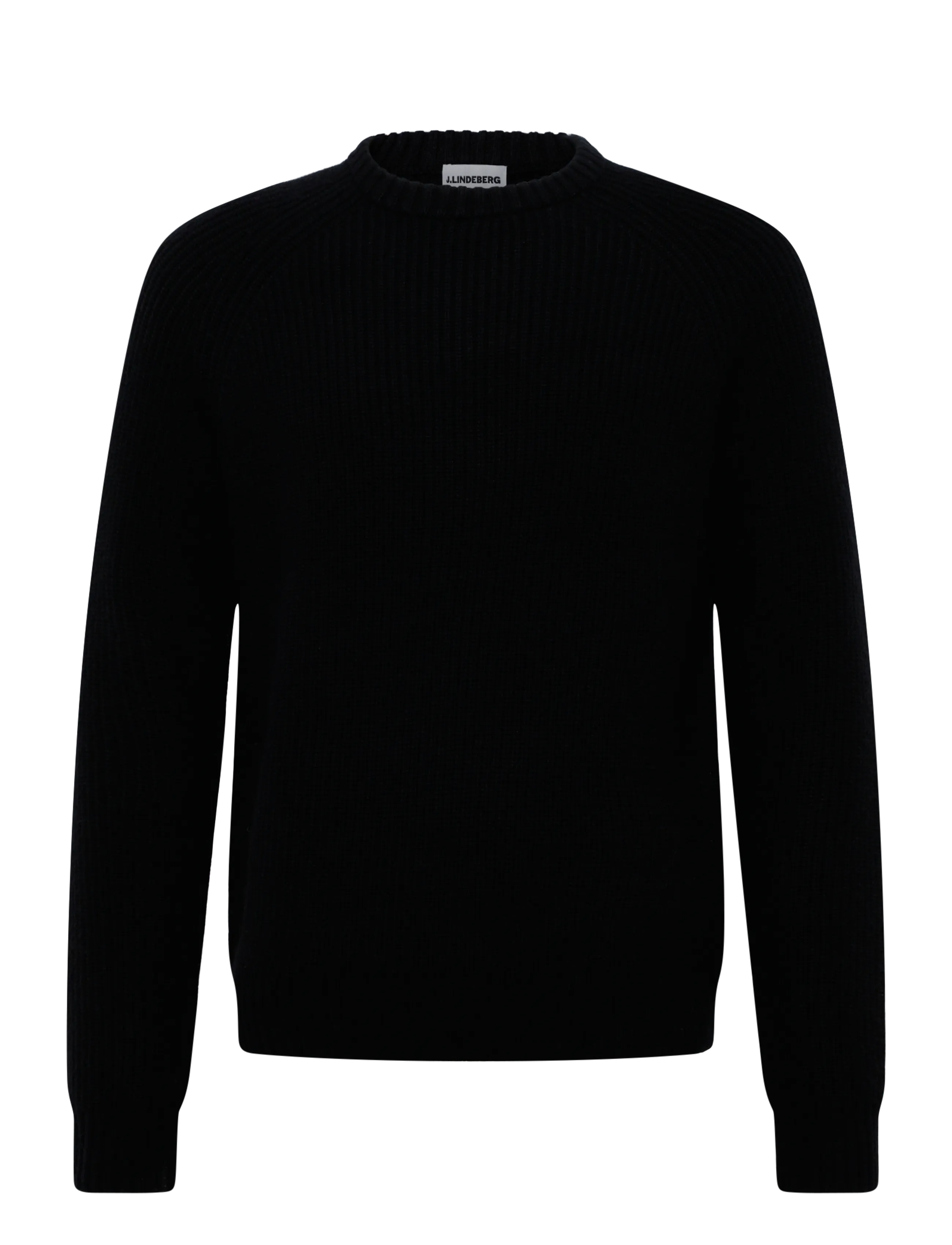 J. Lindeberg Hallow Knitted Crew Neck - Vis alt - BLACK / black