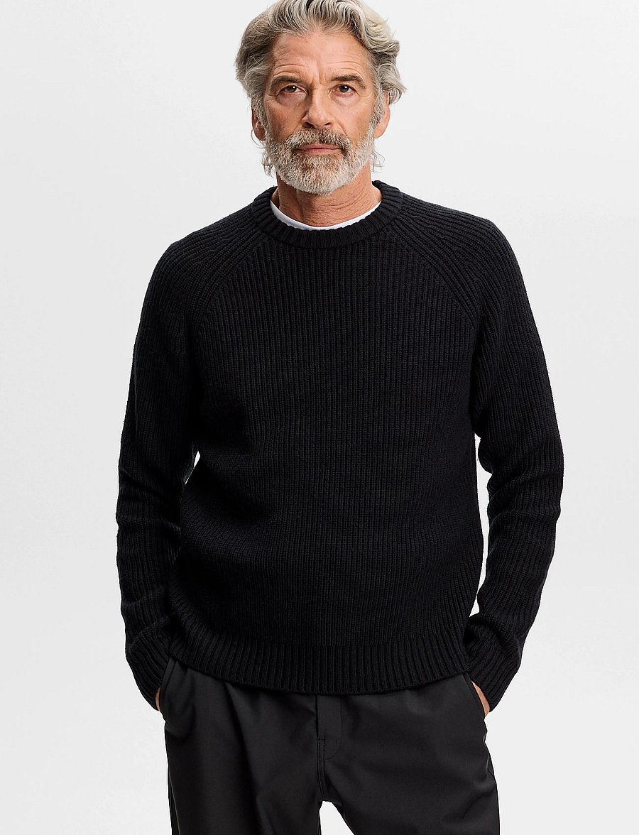 J. Lindeberg - Hallow Knitted Crew Neck - black - 0