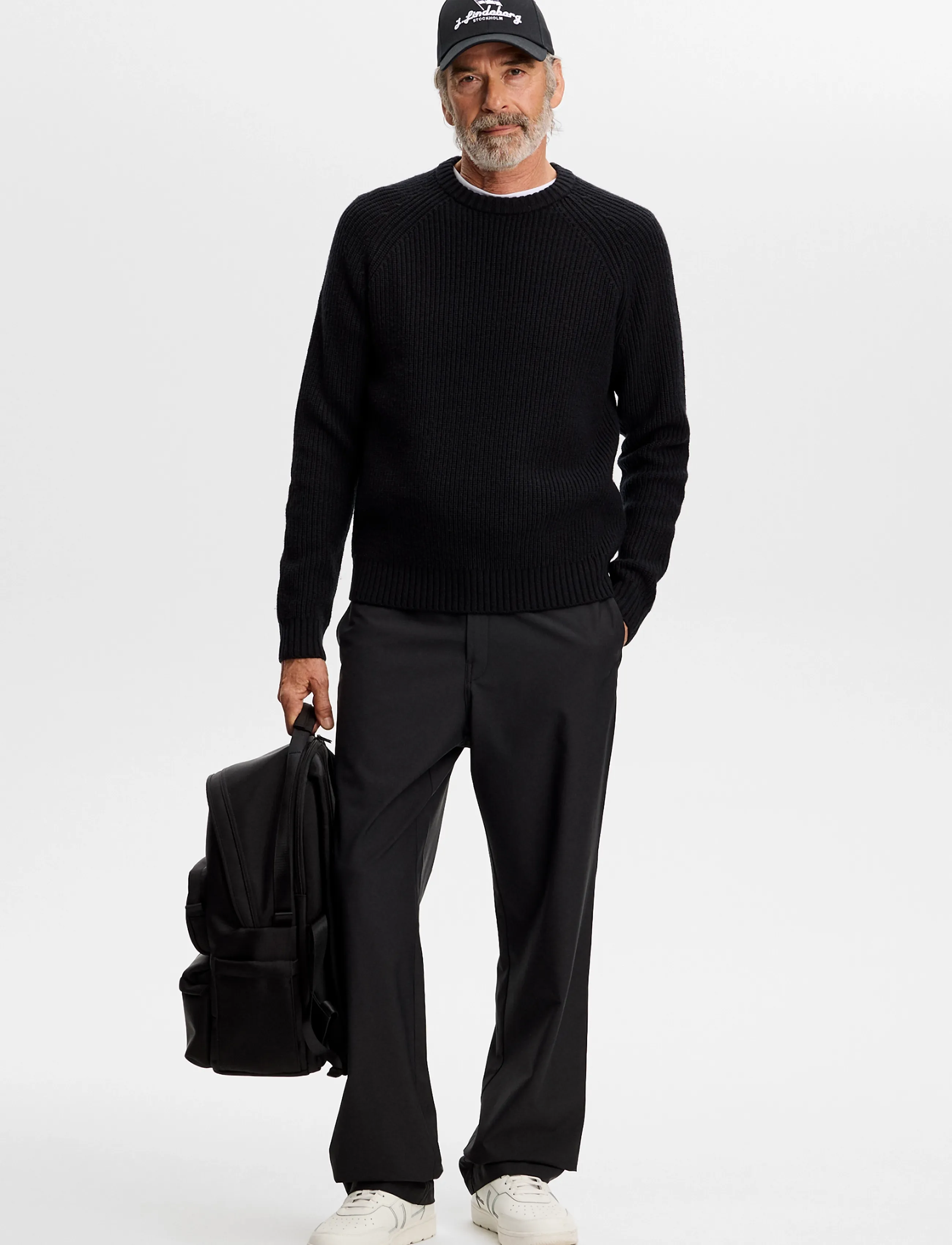 J. Lindeberg - Hallow Knitted Crew Neck - black - 3