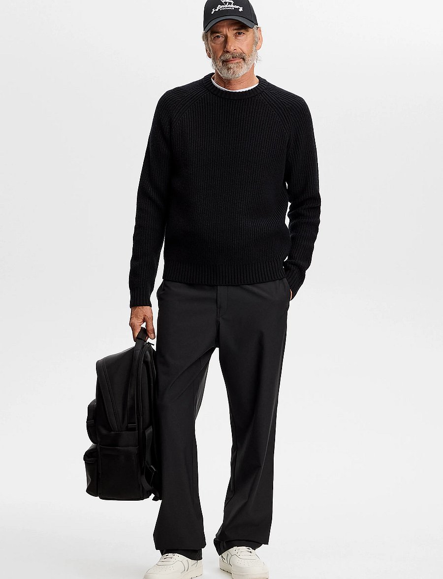 J. Lindeberg - Hallow Knitted Crew Neck - black - 3