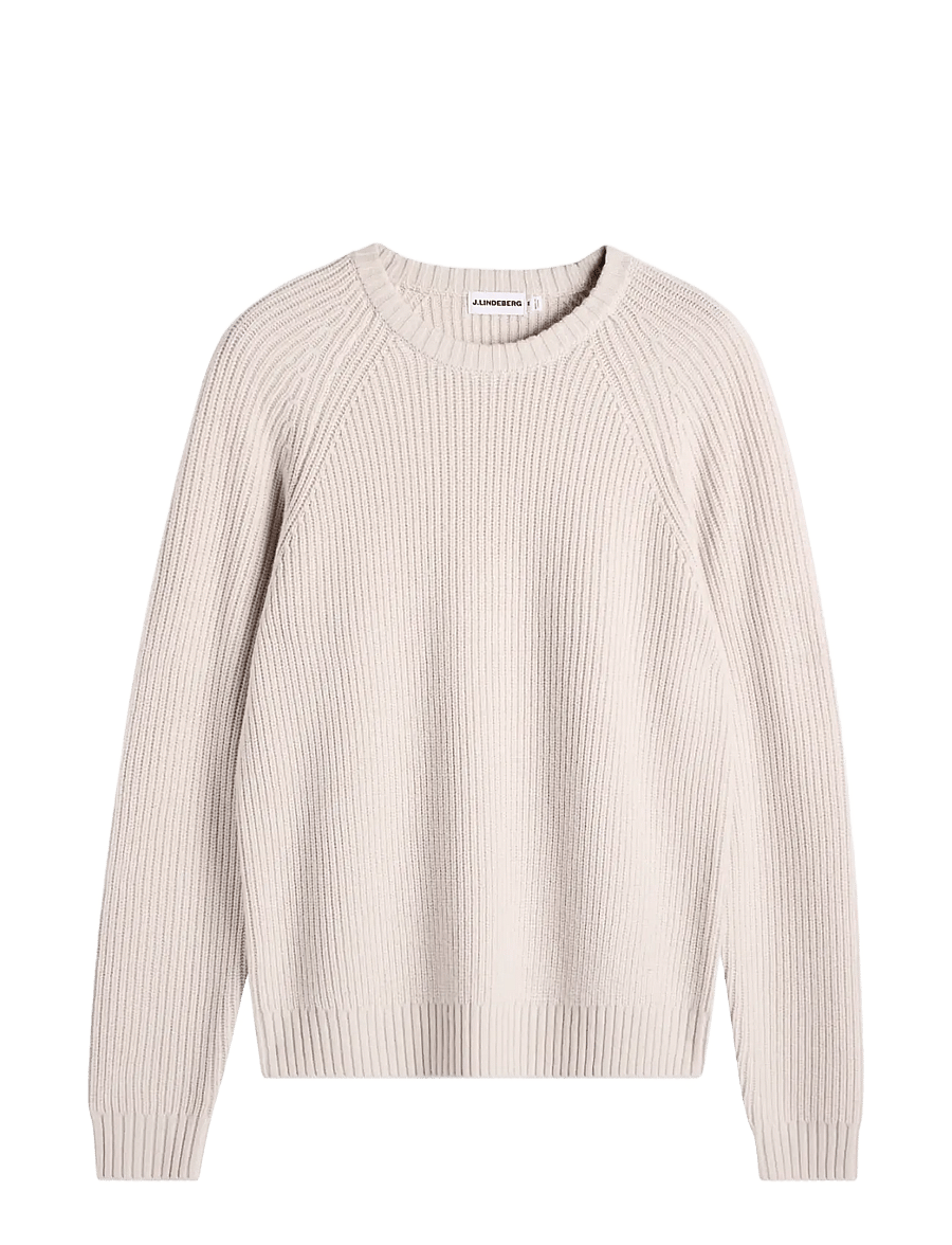 J. Lindeberg - Hallow Knitted Crew Neck - rund hals - moonbeam - 1