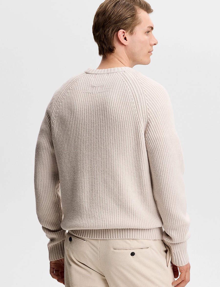 J. Lindeberg - Hallow Knitted Crew Neck - rund hals - moonbeam - 2