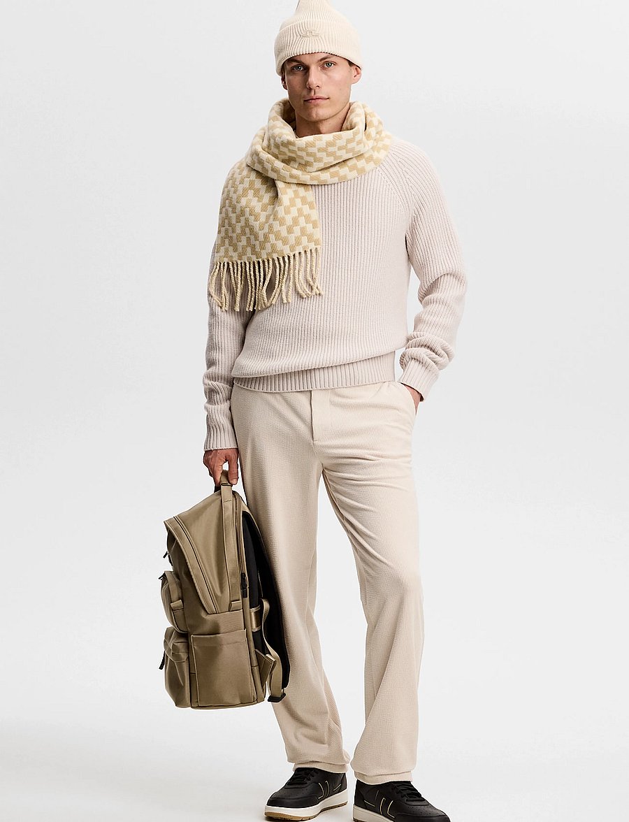 J. Lindeberg - Hallow Knitted Crew Neck - rund hals - moonbeam - 3