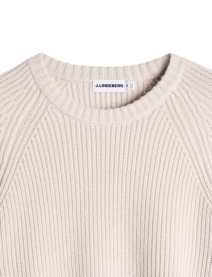 J. Lindeberg - Hallow Knitted Crew Neck - rund hals - moonbeam - 5