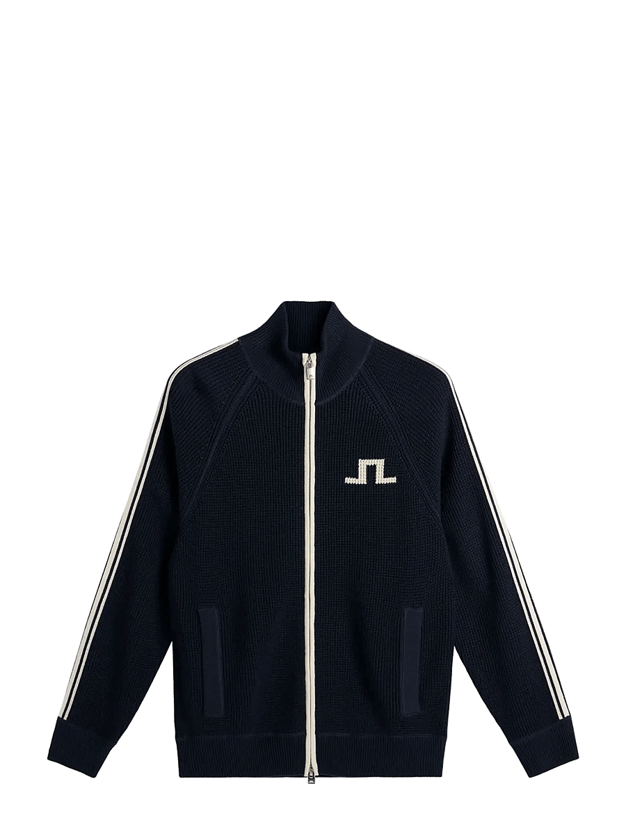 J. Lindeberg - Craig Zip Knit Cardigan - full zip tröjor - jl navy - 1