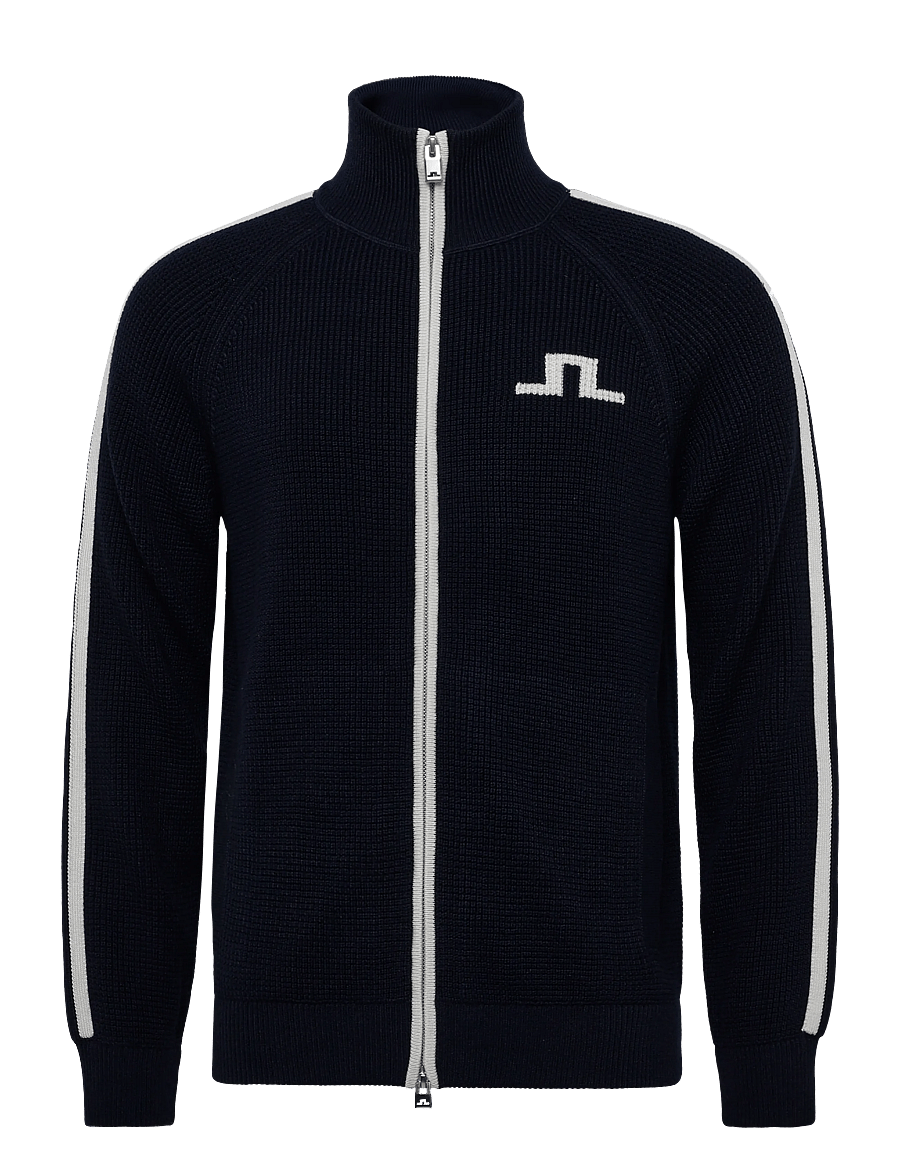 J. Lindeberg - Craig Zip Knit Cardigan - full zip tröjor - jl navy - 1