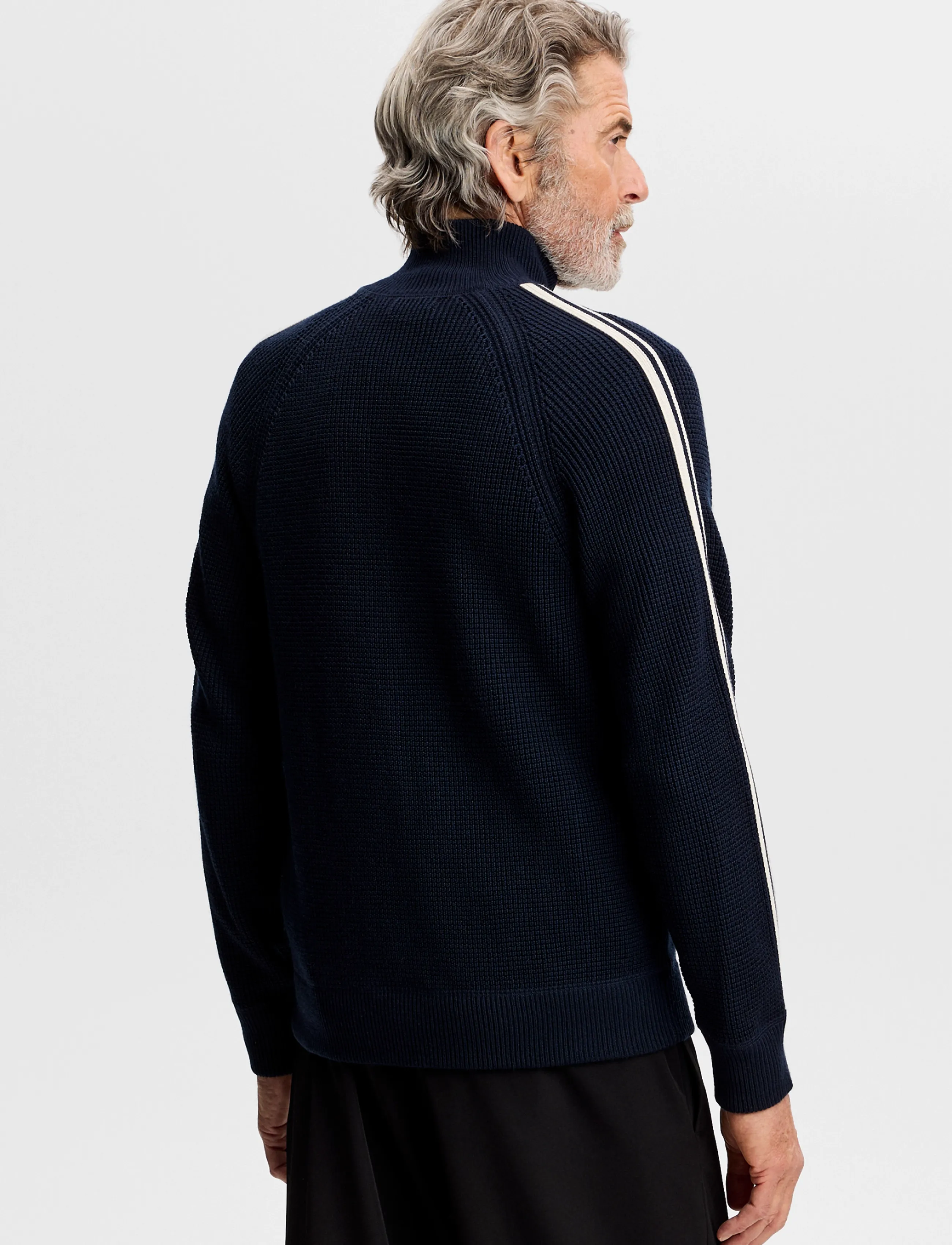 J. Lindeberg - Craig Zip Knit Cardigan - full zip tröjor - jl navy - 2