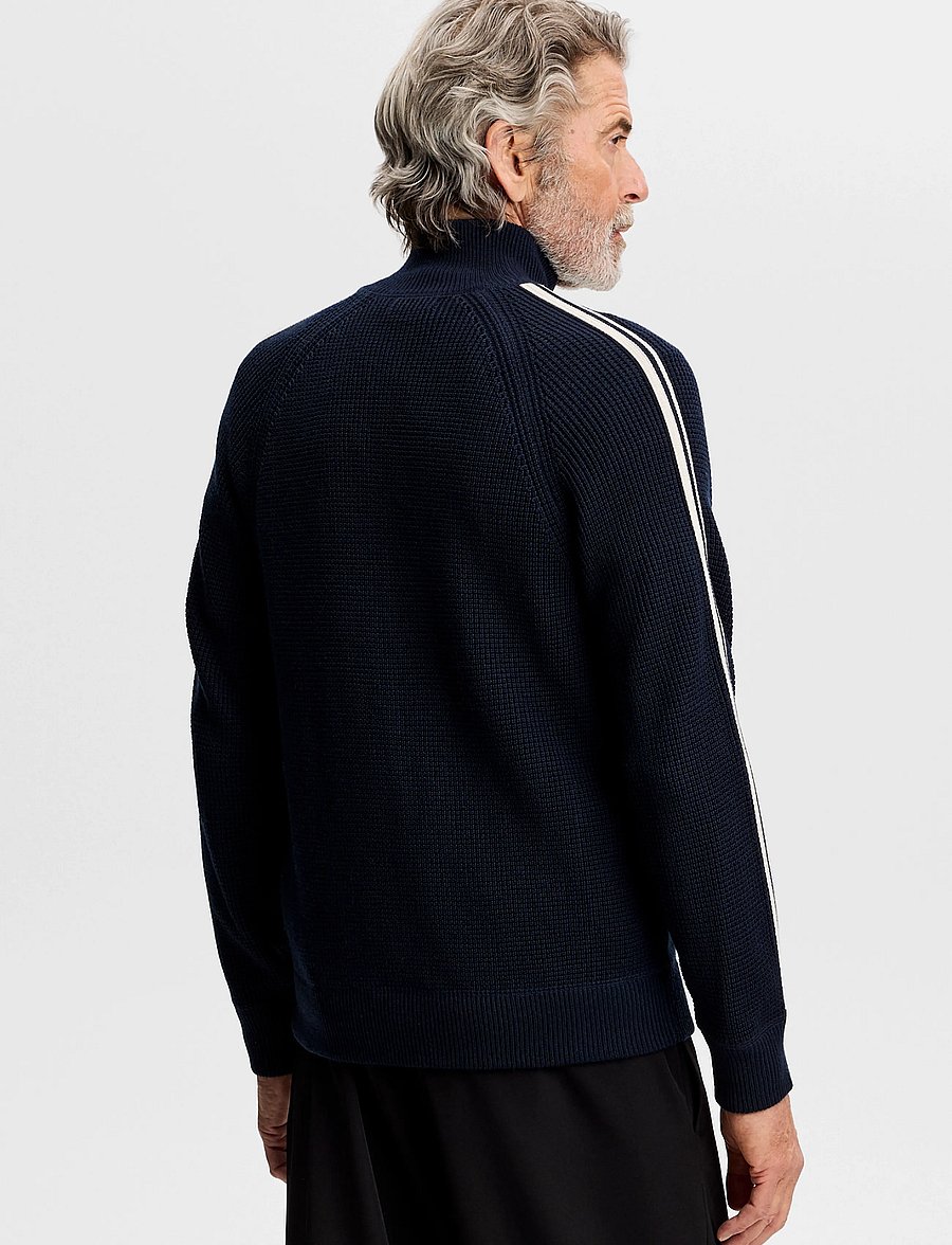 J. Lindeberg - Craig Zip Knit Cardigan - full zip tröjor - jl navy - 2