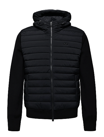 J. Lindeberg Thaden Knit Hood Hybrid Jacket (Black/Svart) - 3600 kr
