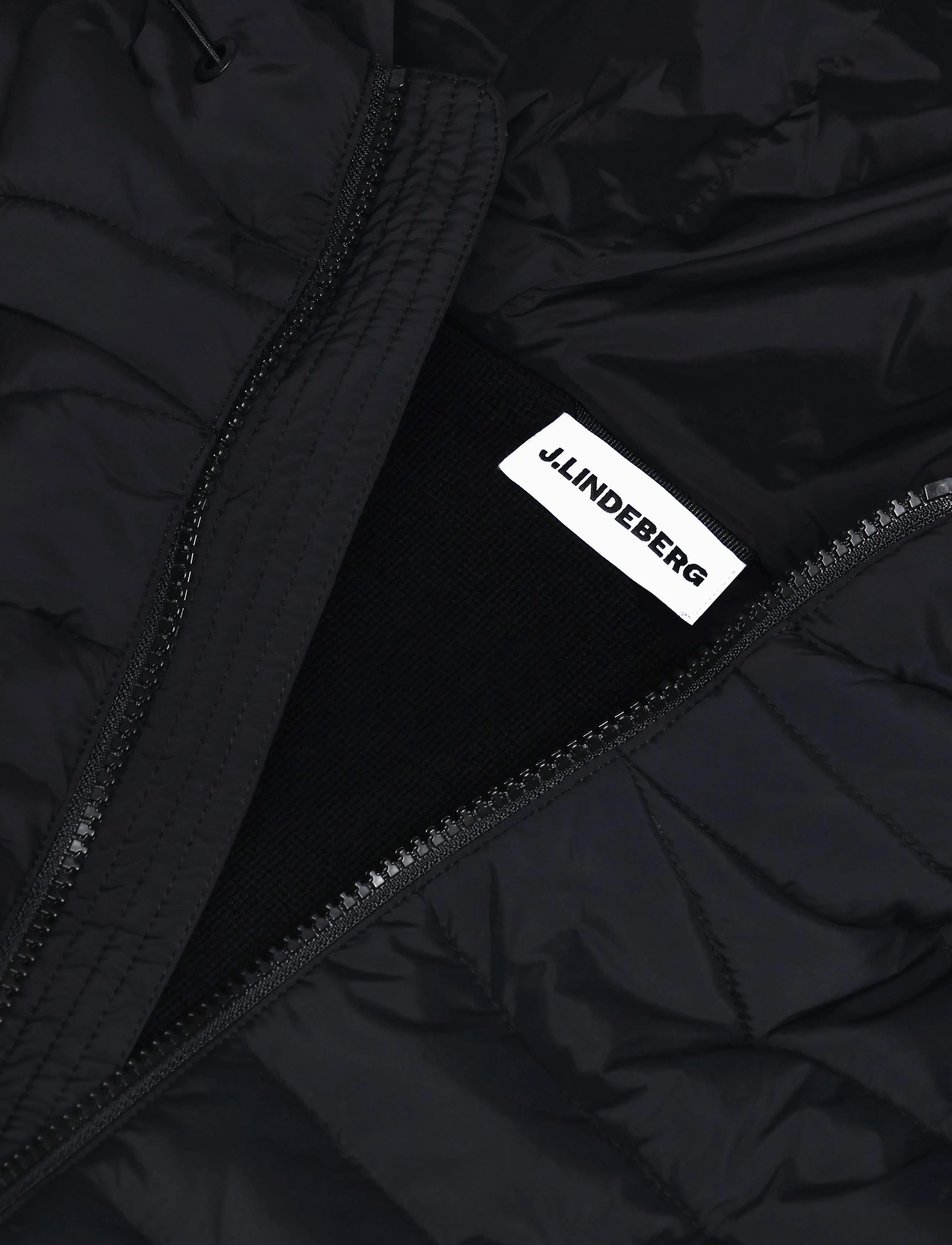 J. Lindeberg - Thaden Knit Hood Hybrid Jacket - hybrid jackets  - black - 2
