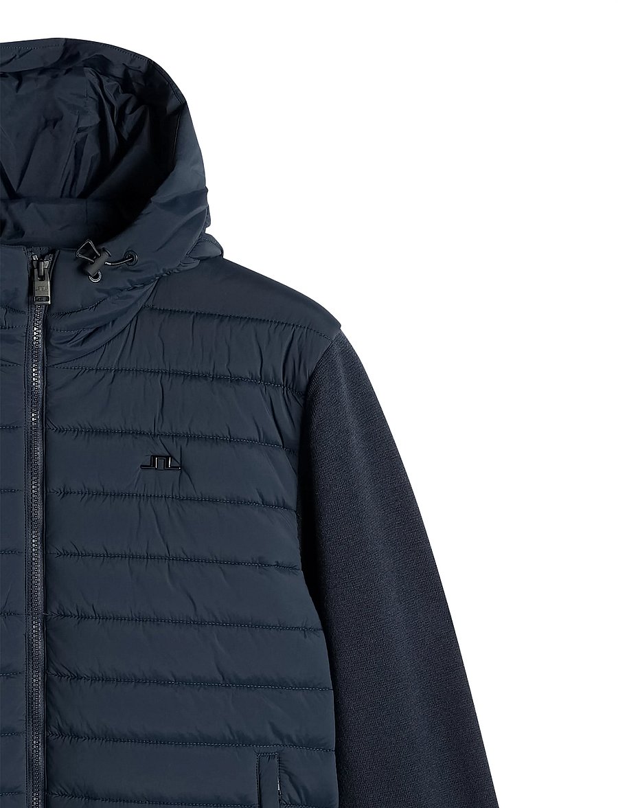 J. Lindeberg - Thaden Knit Hood Hybrid Jacket - hübriidjoped - jl navy - 1