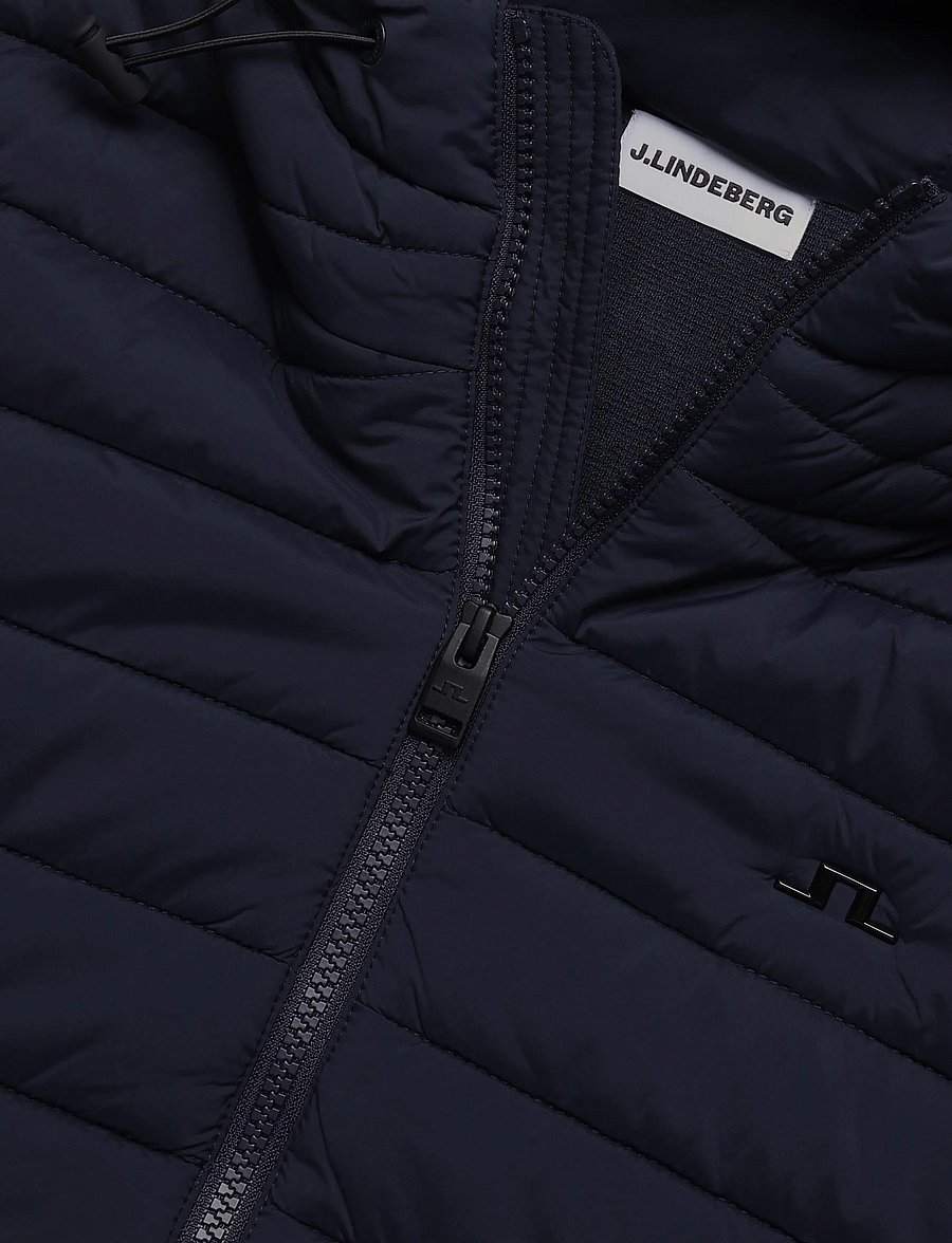 J. Lindeberg - Thaden Knit Hood Hybrid Jacket - hybridjackor - jl navy - 5