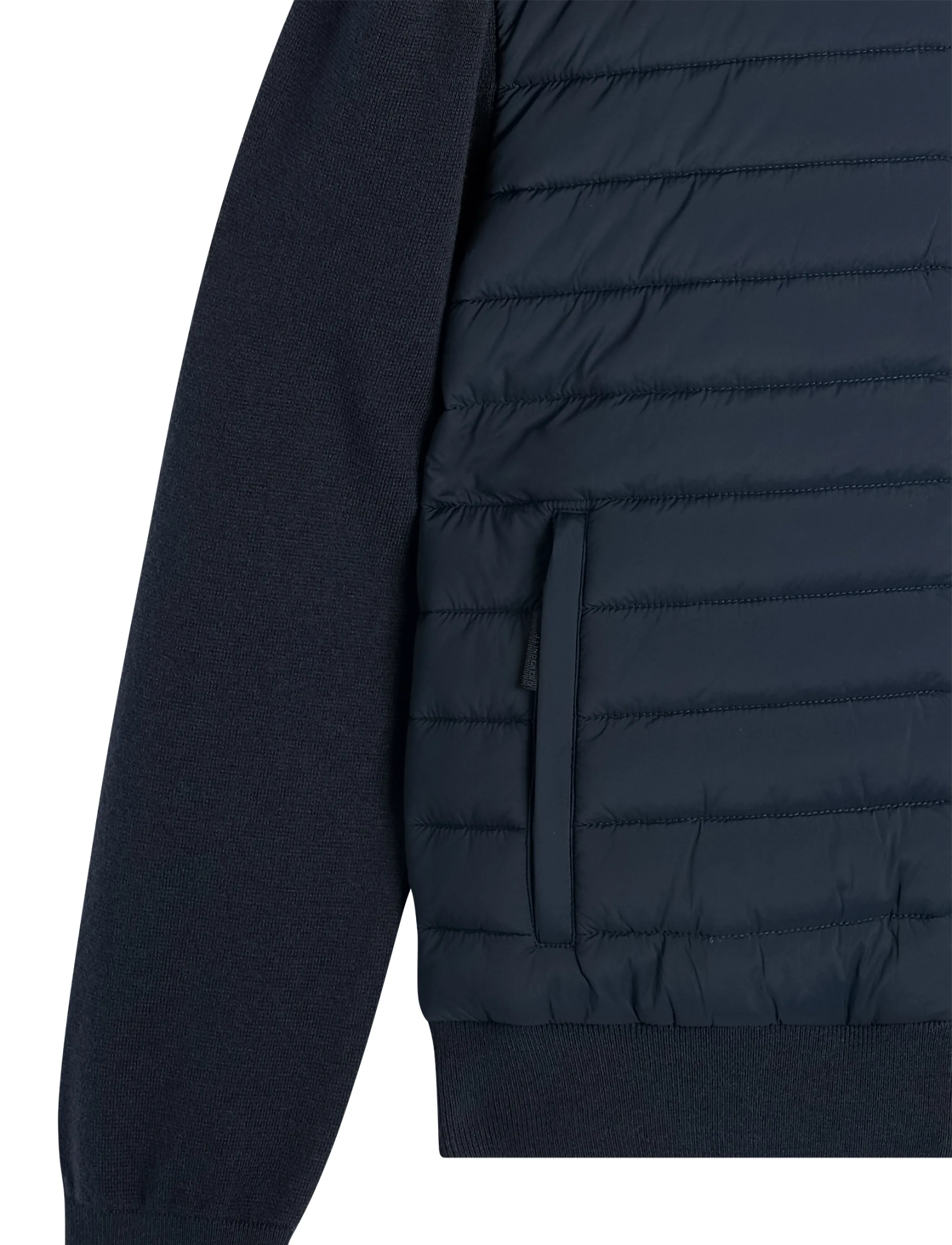 J. Lindeberg - Thaden Knit Hood Hybrid Jacket - hybrid jackets  - jl navy - 2