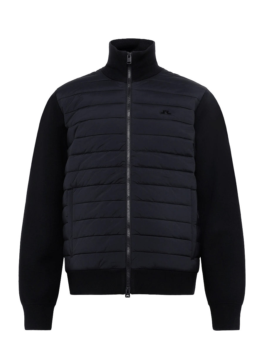 J. Lindeberg - Boen Knit Hybrid Jacket - hybridjackor - black - 1