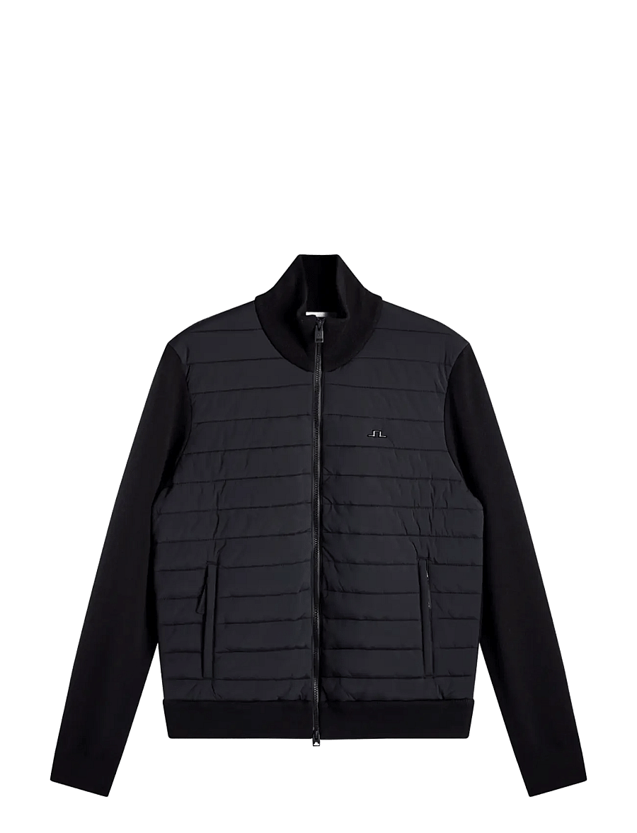 J. Lindeberg - Boen Knit Hybrid Jacket - hybrid-jacken - black - 1