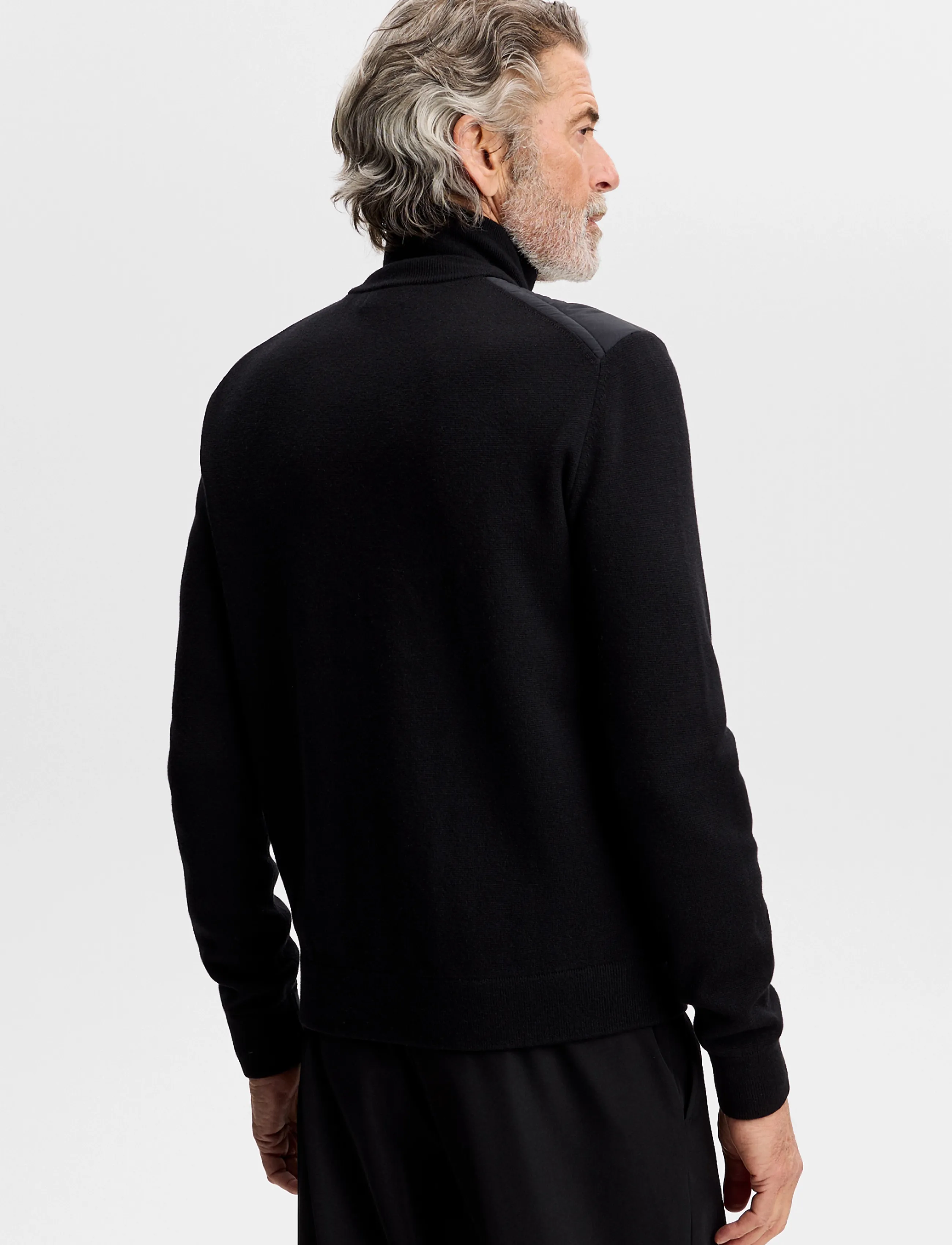 J. Lindeberg - Boen Knit Hybrid Jacket - hybrid jackets  - black - 2