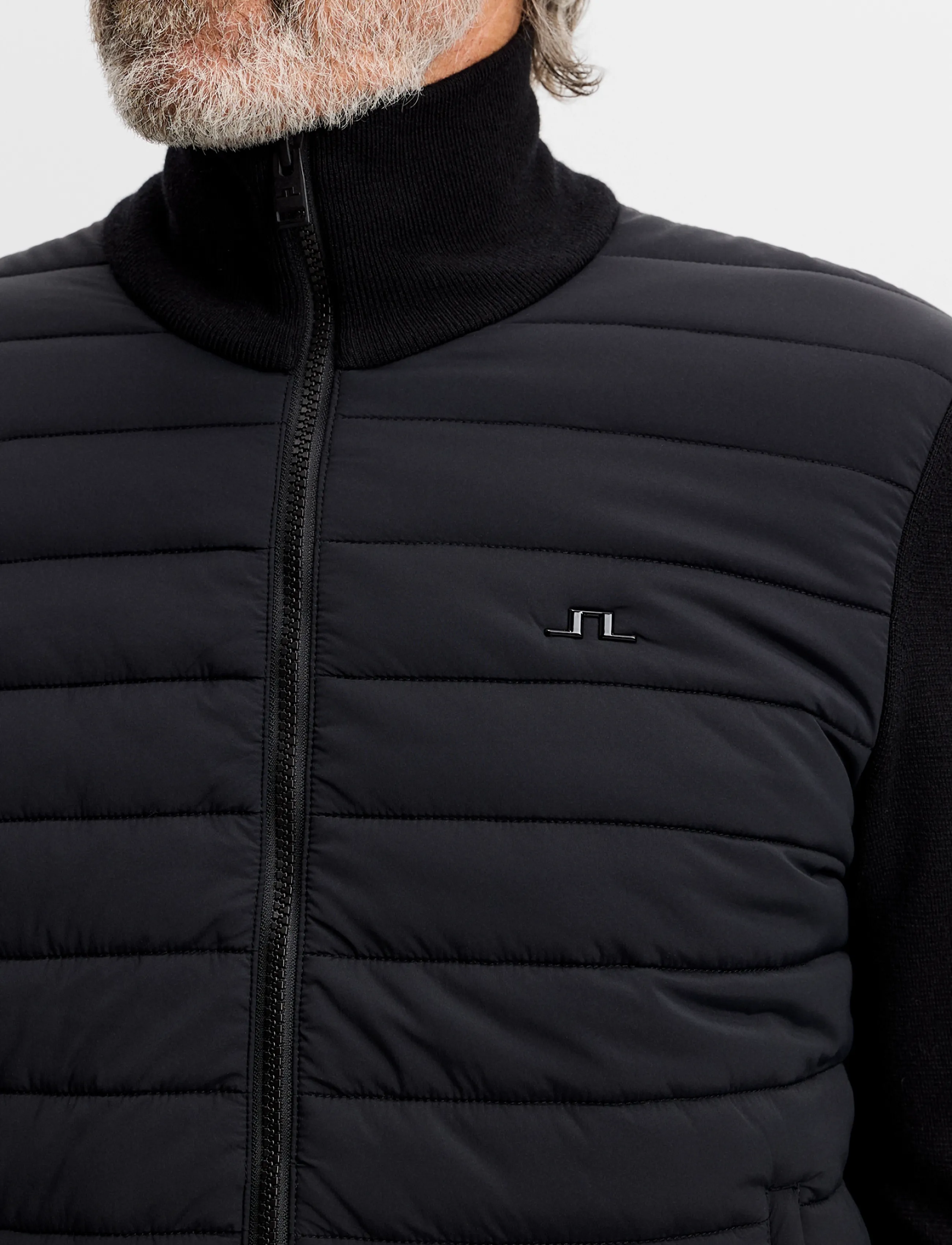 J. Lindeberg - Boen Knit Hybrid Jacket - hybrid jackets  - black - 4