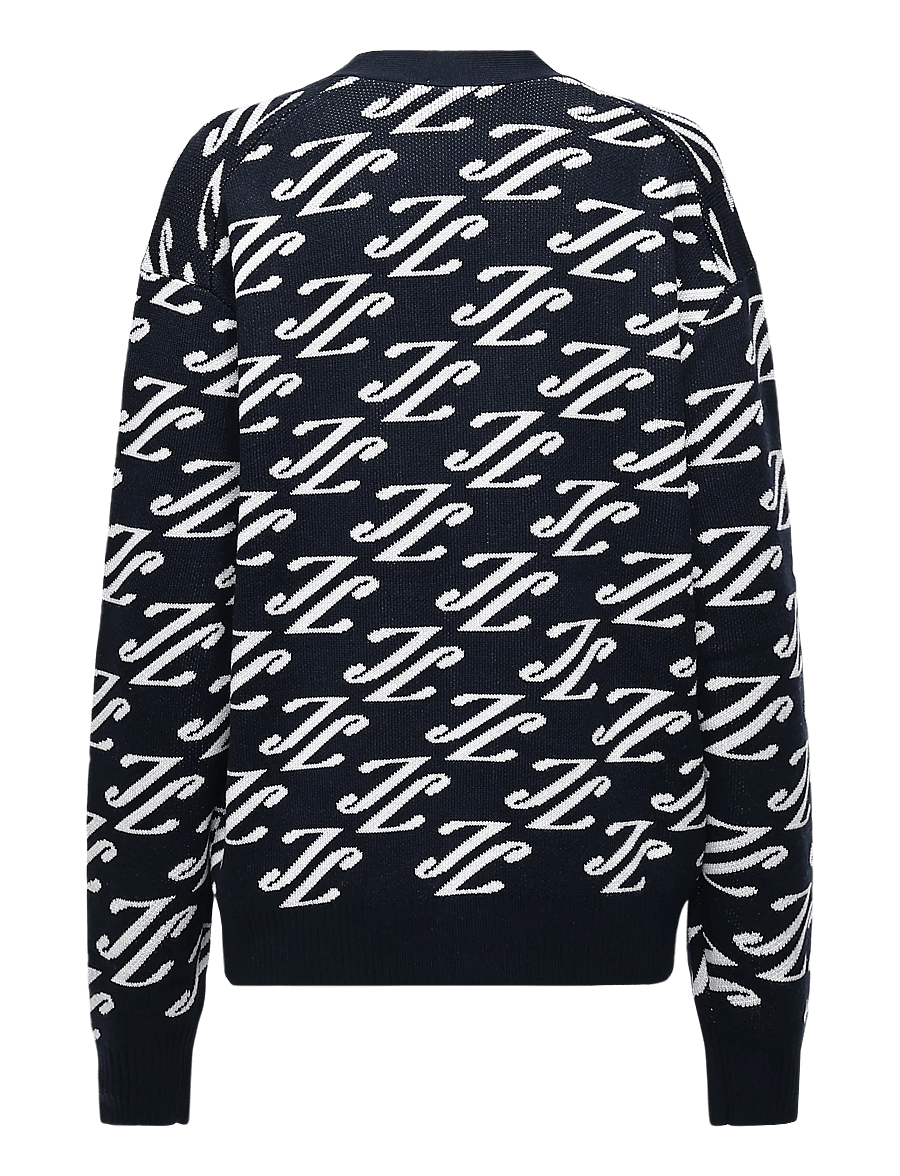 J. Lindeberg - Denny Jacquard Cardigan - strickjacken - cardi jacquard - jl navy - 2