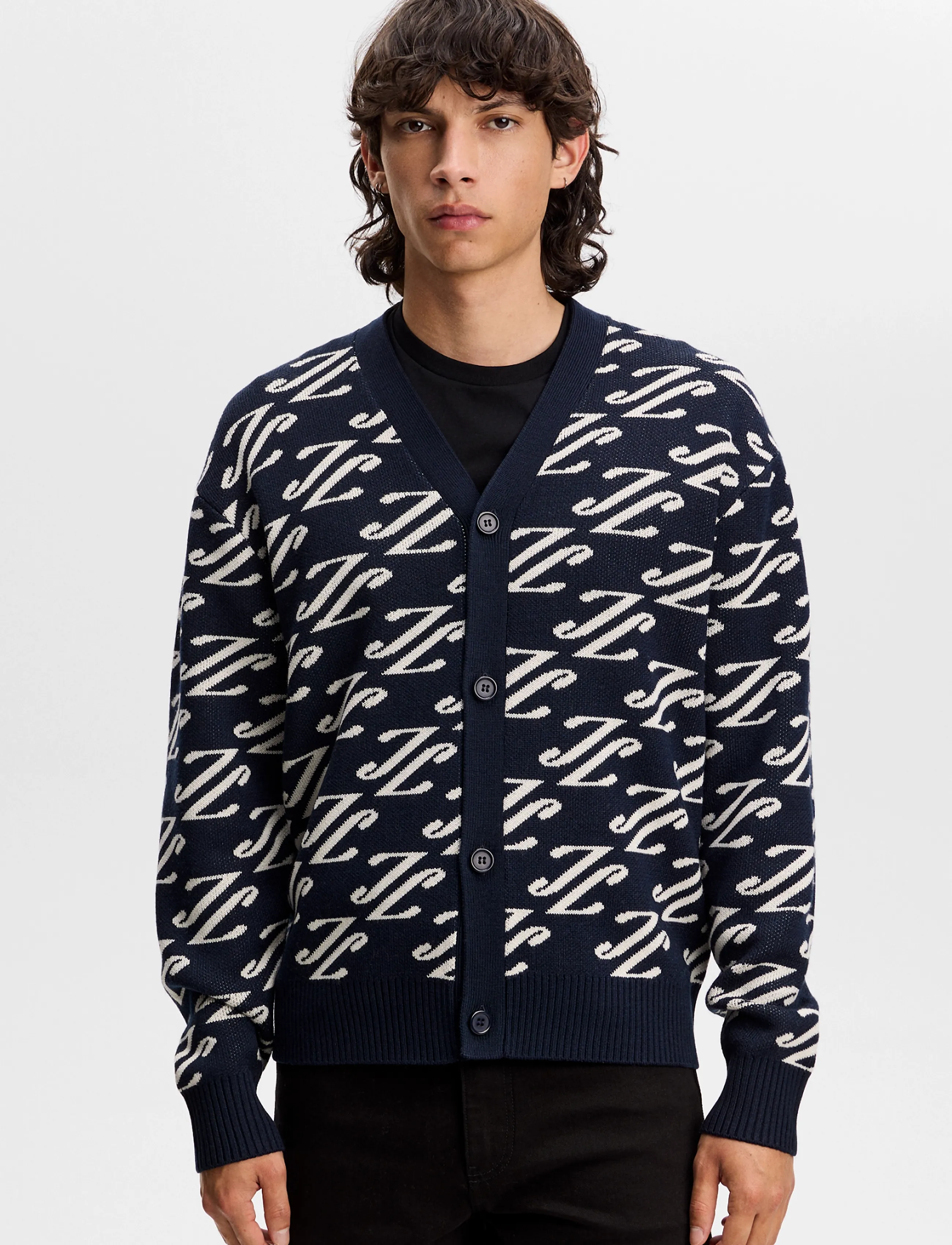 Denny Jacquard Cardigan