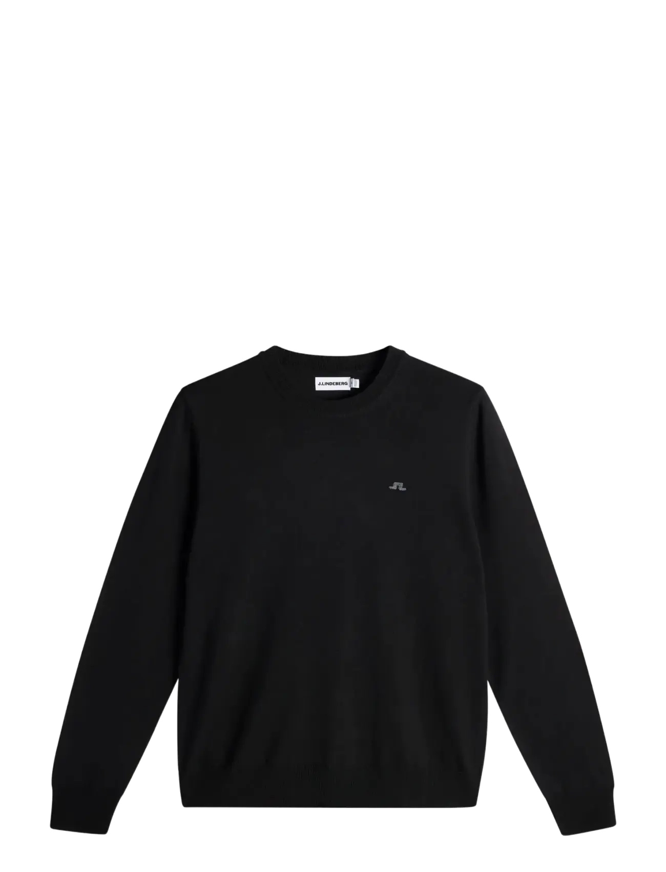 J. Lindeberg Keane Merino Crew Neck - Tøj - BLACK / black