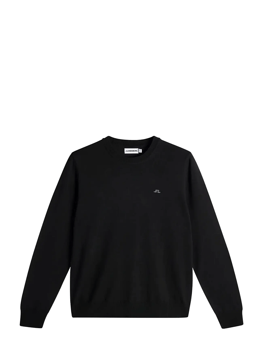 J. Lindeberg - Keane Merino Crew Neck - rundhalsad - black - 1
